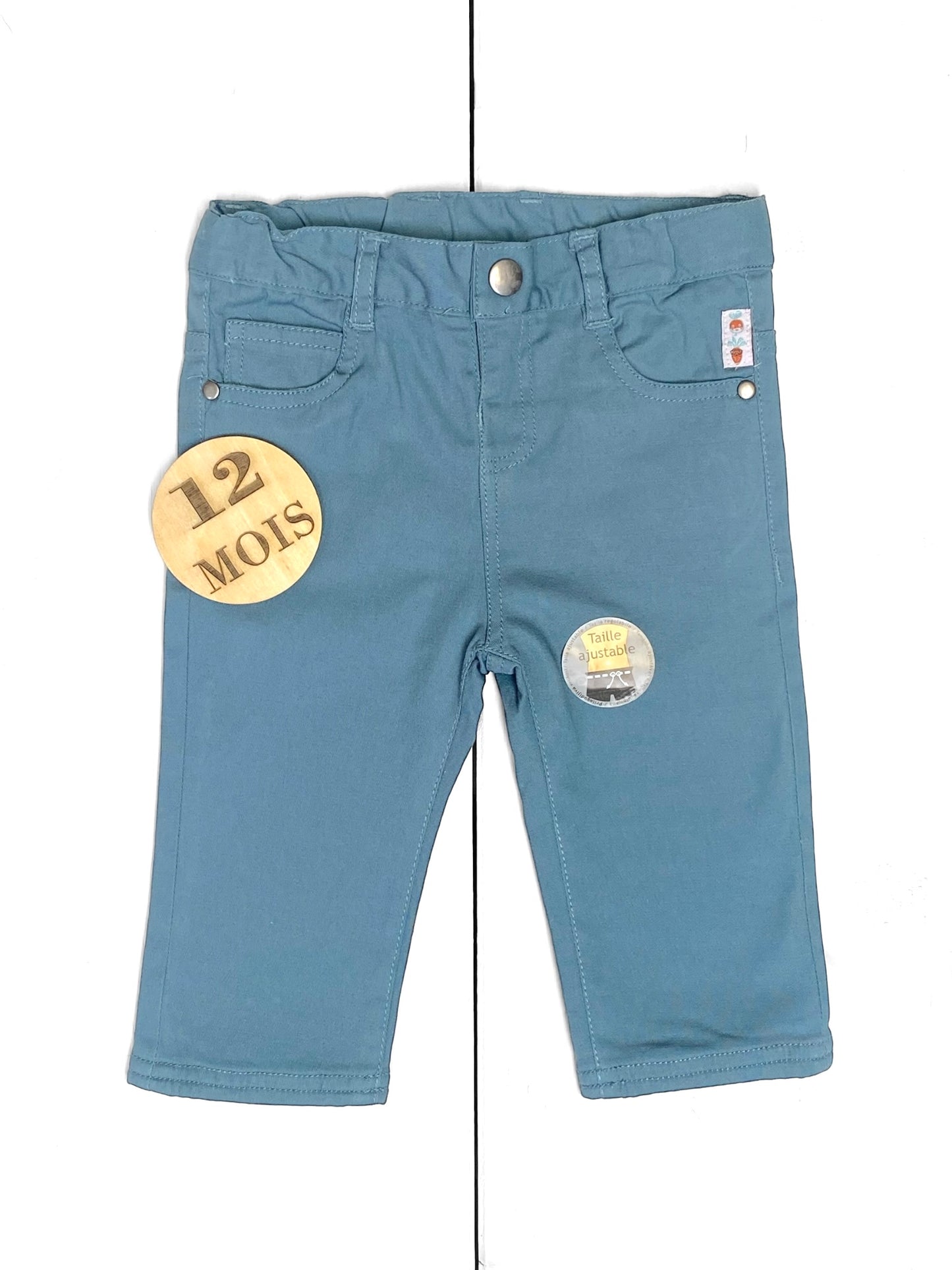Pantalon bleu-gris, doublé, Tissaïa