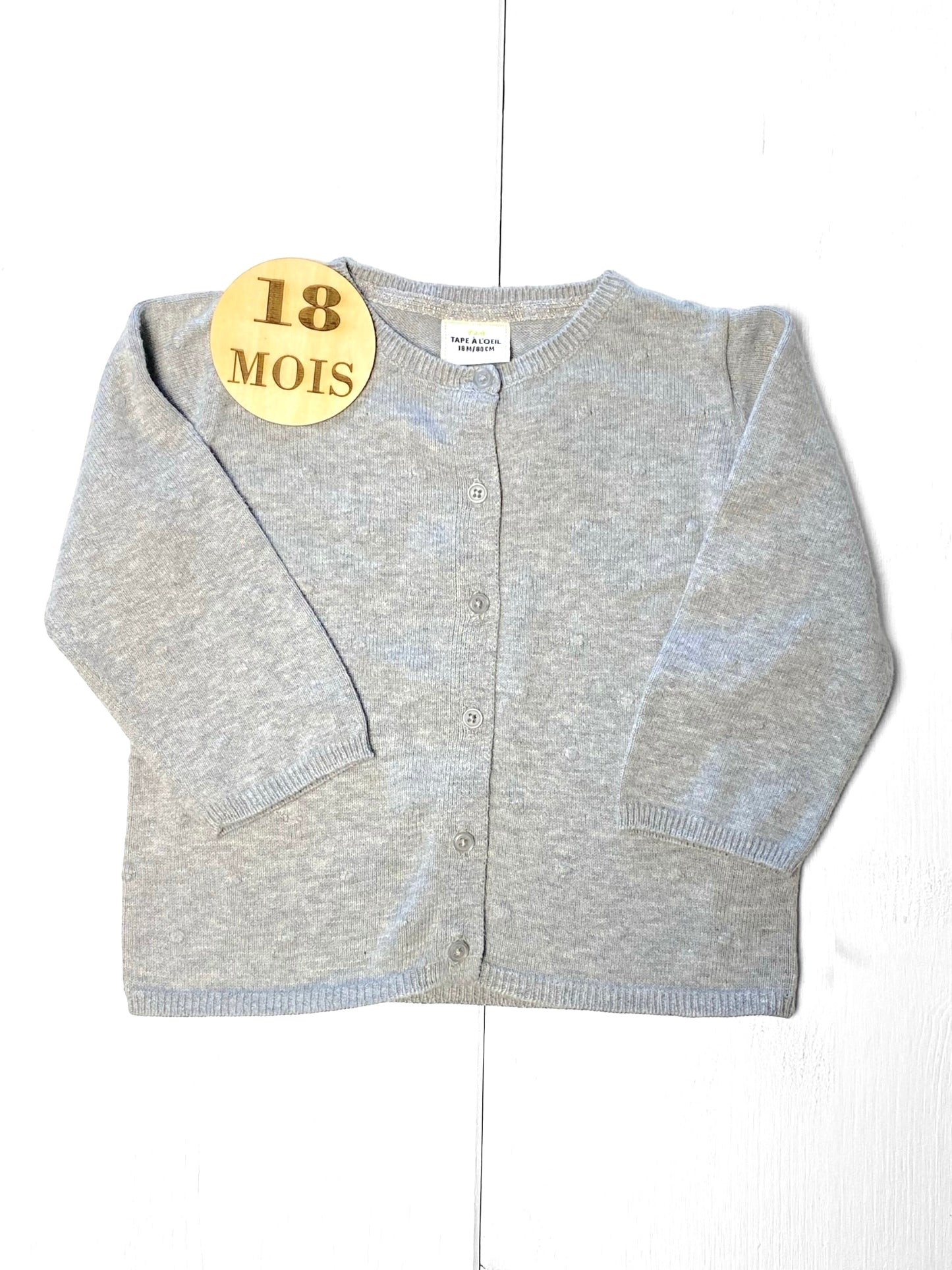 Gilet fin, gris, TAO