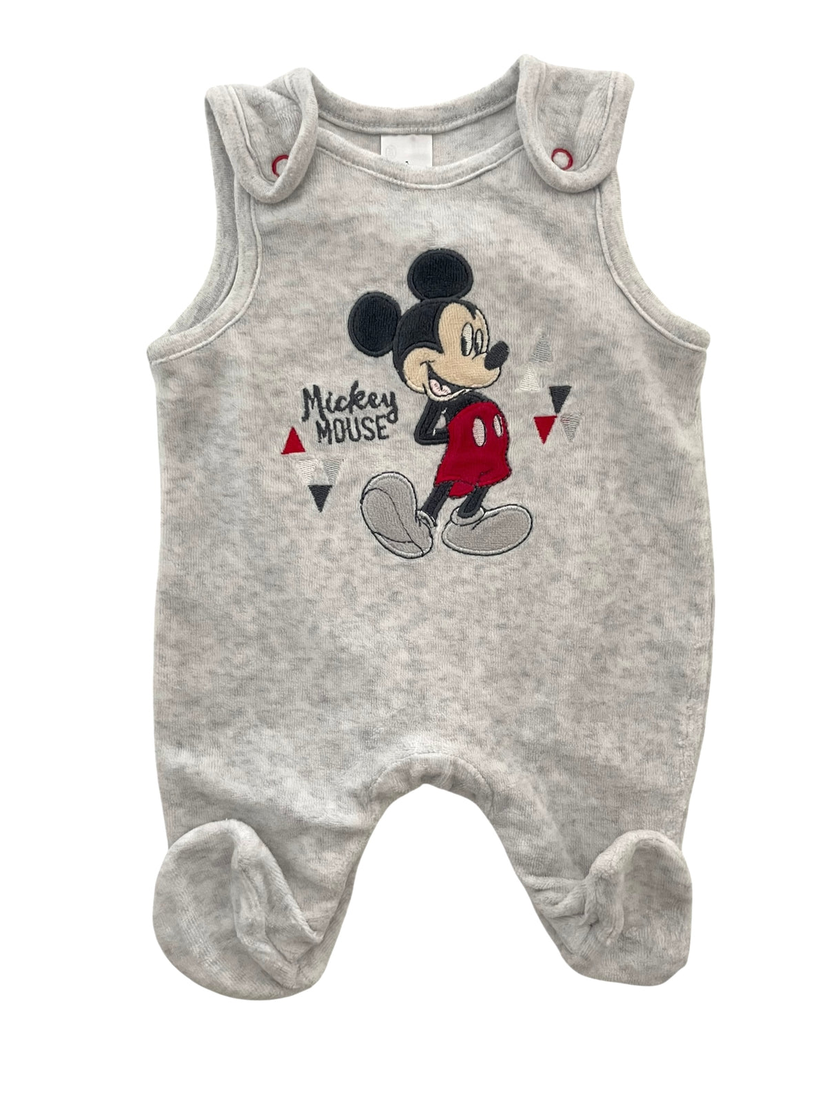 Salopette velours gris, Mickey, C&A