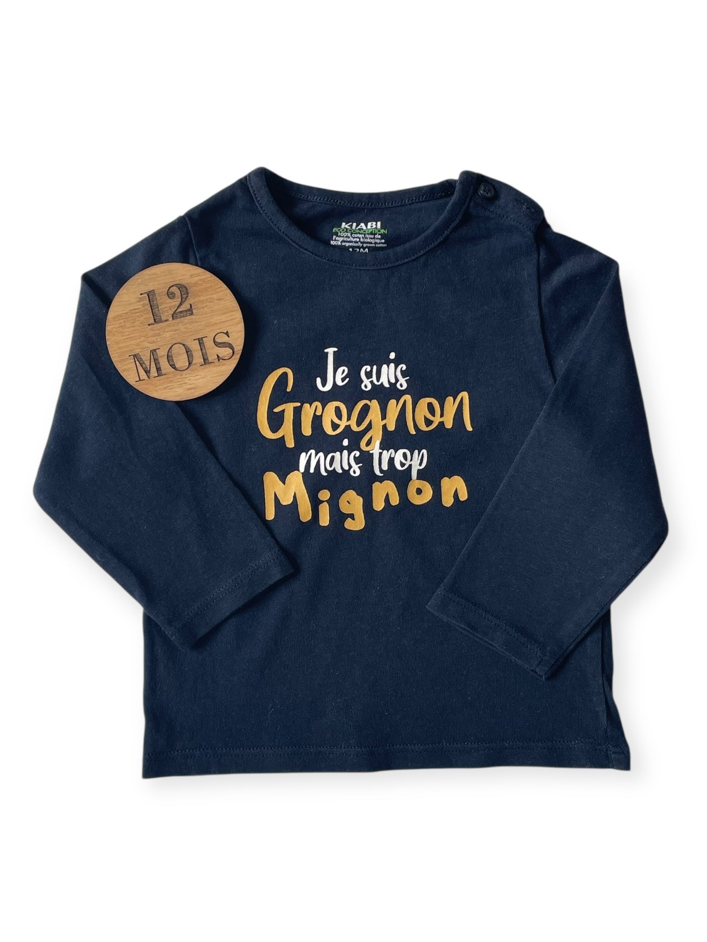 Tee-shirt bleu-nuit, Kiabi