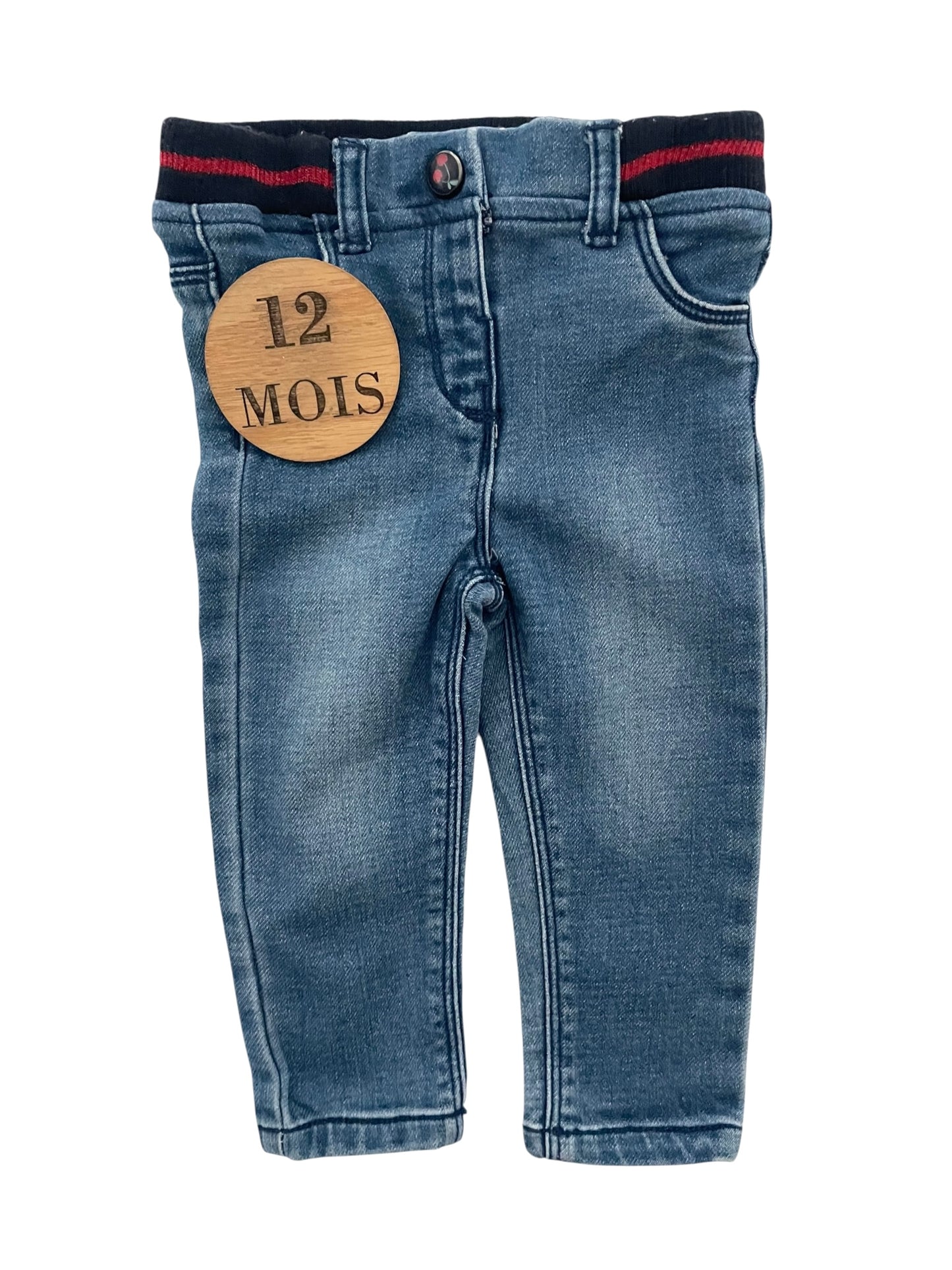 Jean bleu, taille élastique, Bébé rêve