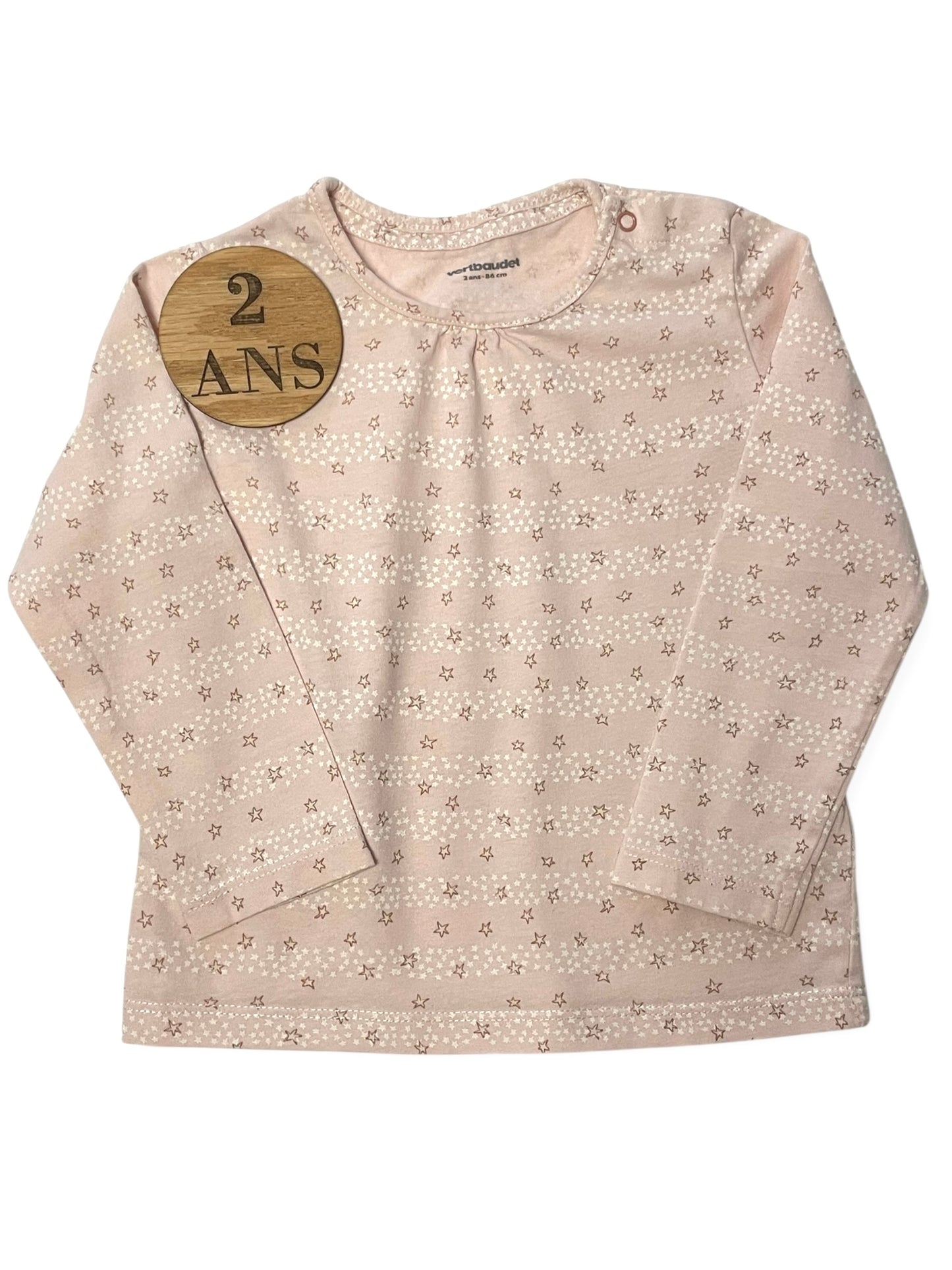 T-shirt, rose, Vertbaudet