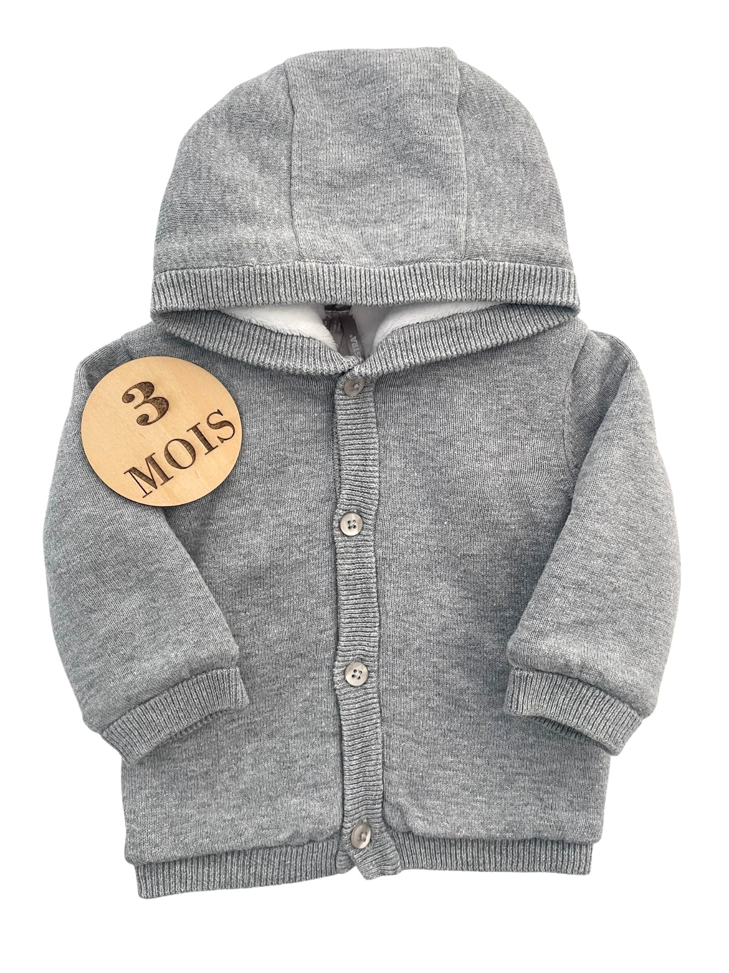 Gilet / veste gris fourré, Orchestra