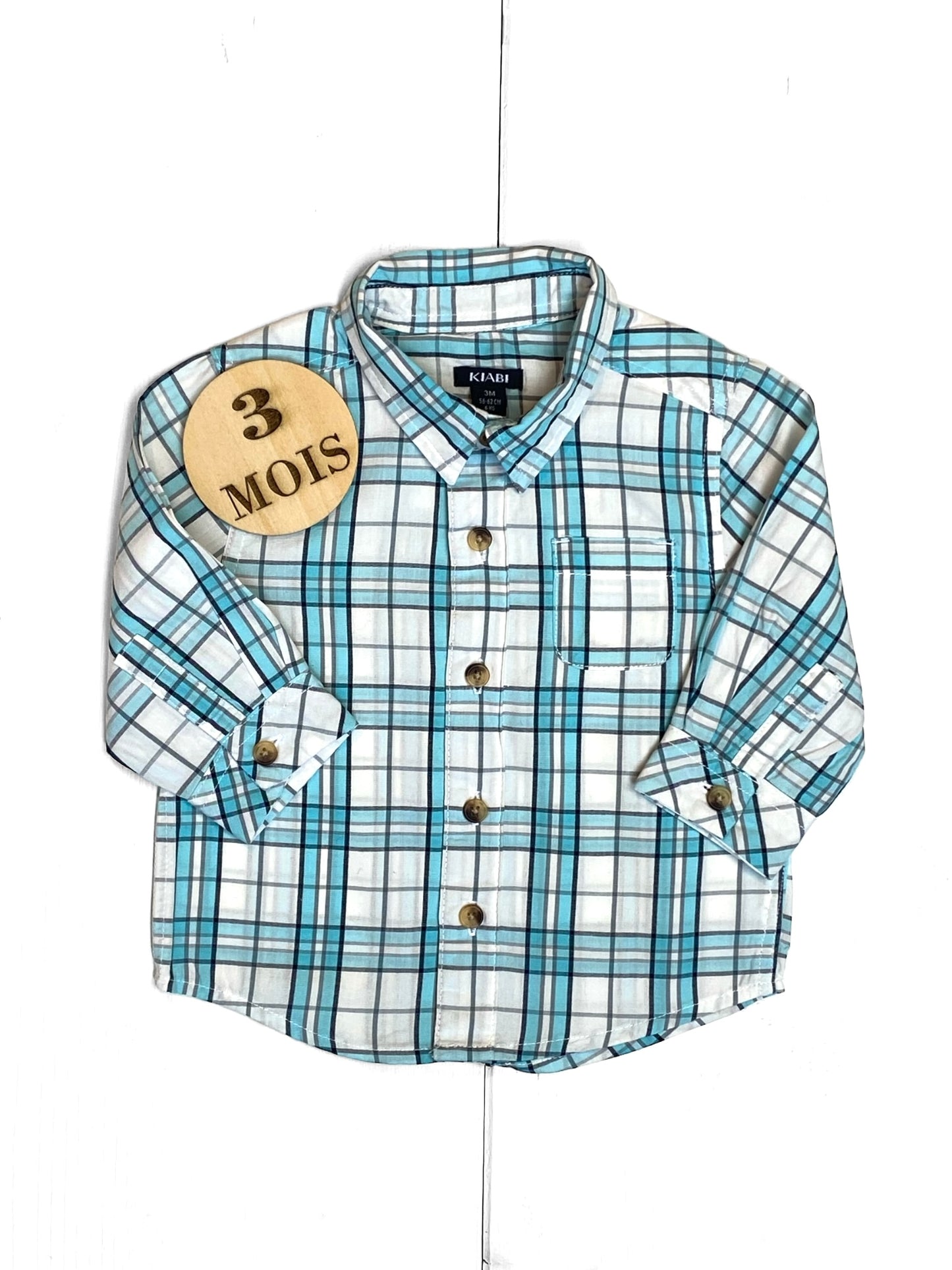 Chemise à carreaux, Kiabi