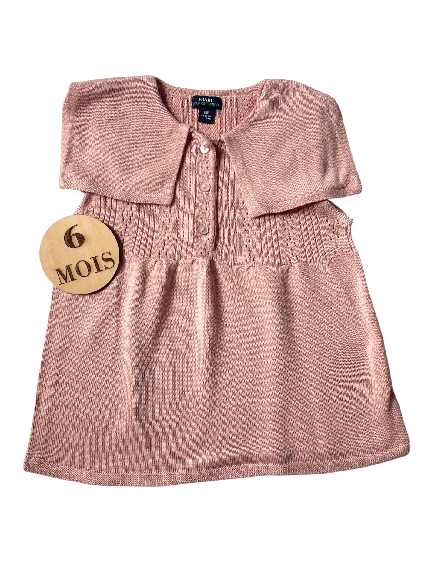 Robe en mailles, rose, Kiabi