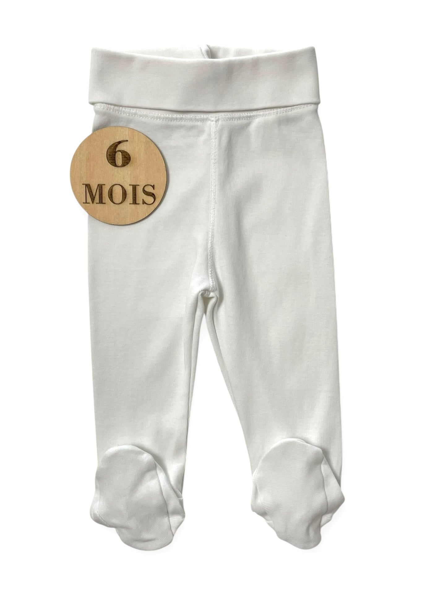Legging blanc à pieds, H&M