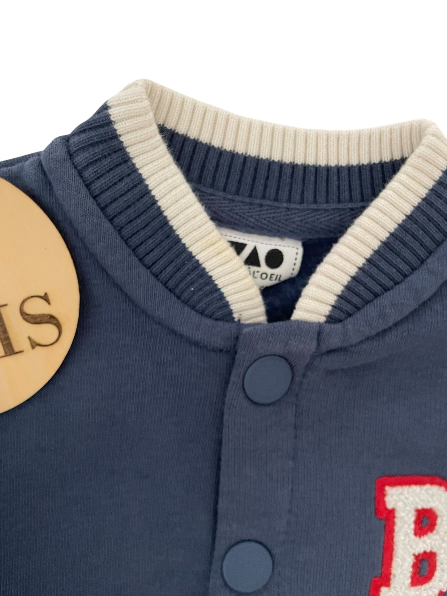 Veste / gilet, gris et bleu-marine, TAO