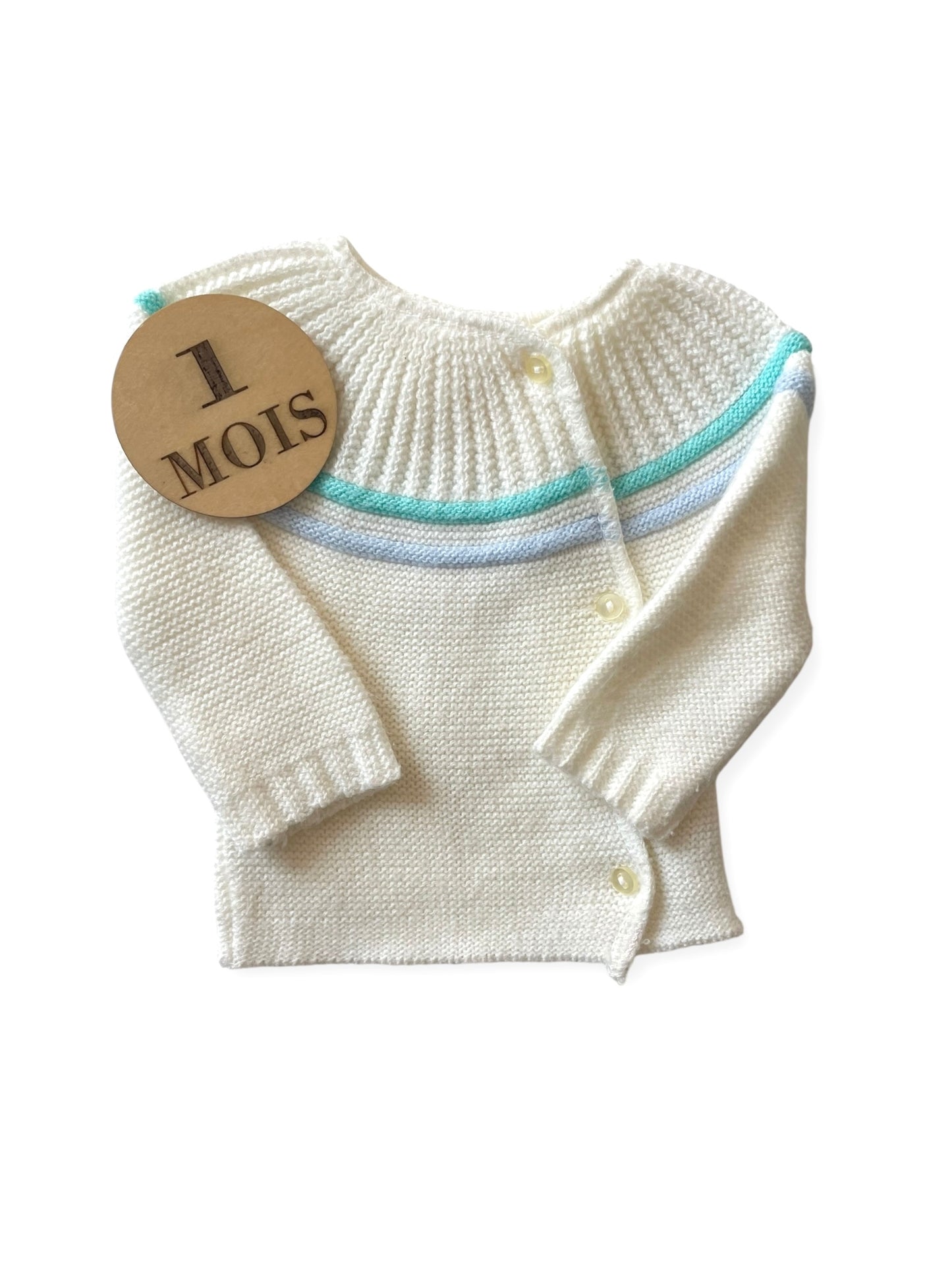 Brassière en mailles, écrue, ourson