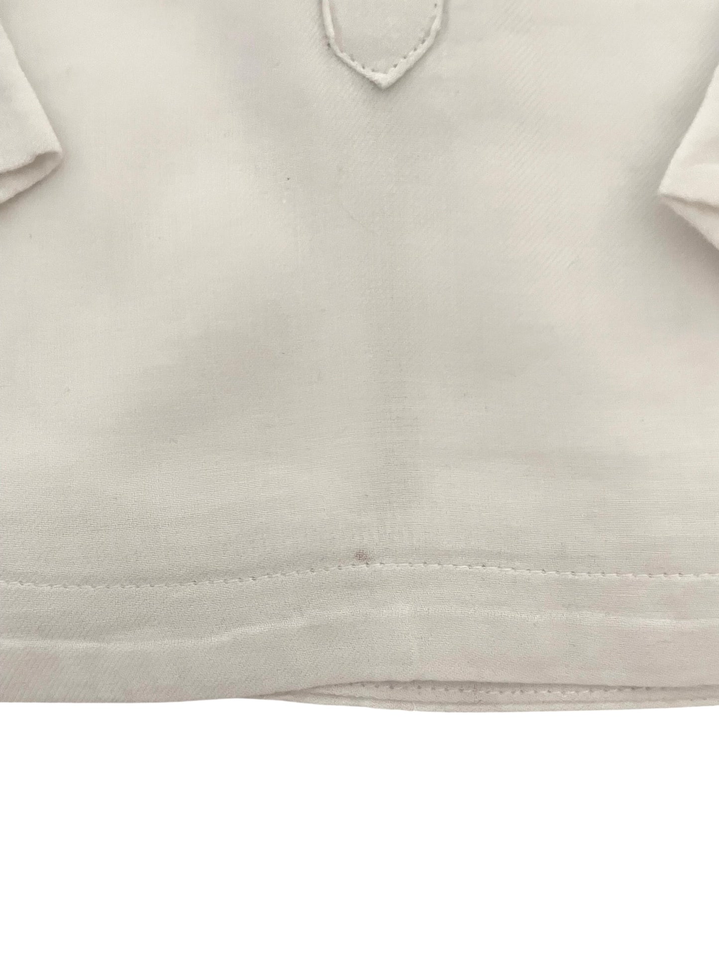 Chemise légère, col rond, blanche, Kiabi