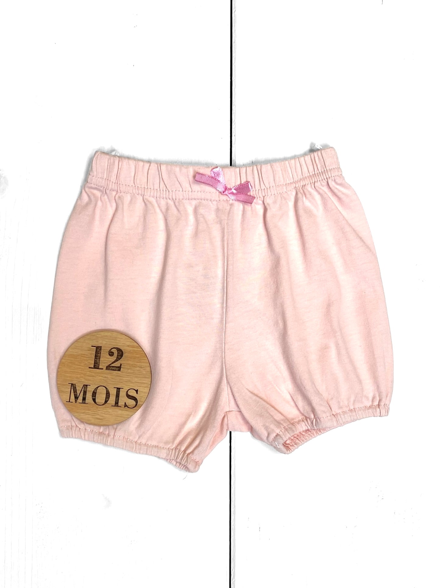 Short coton rose, Pat et Ripaton