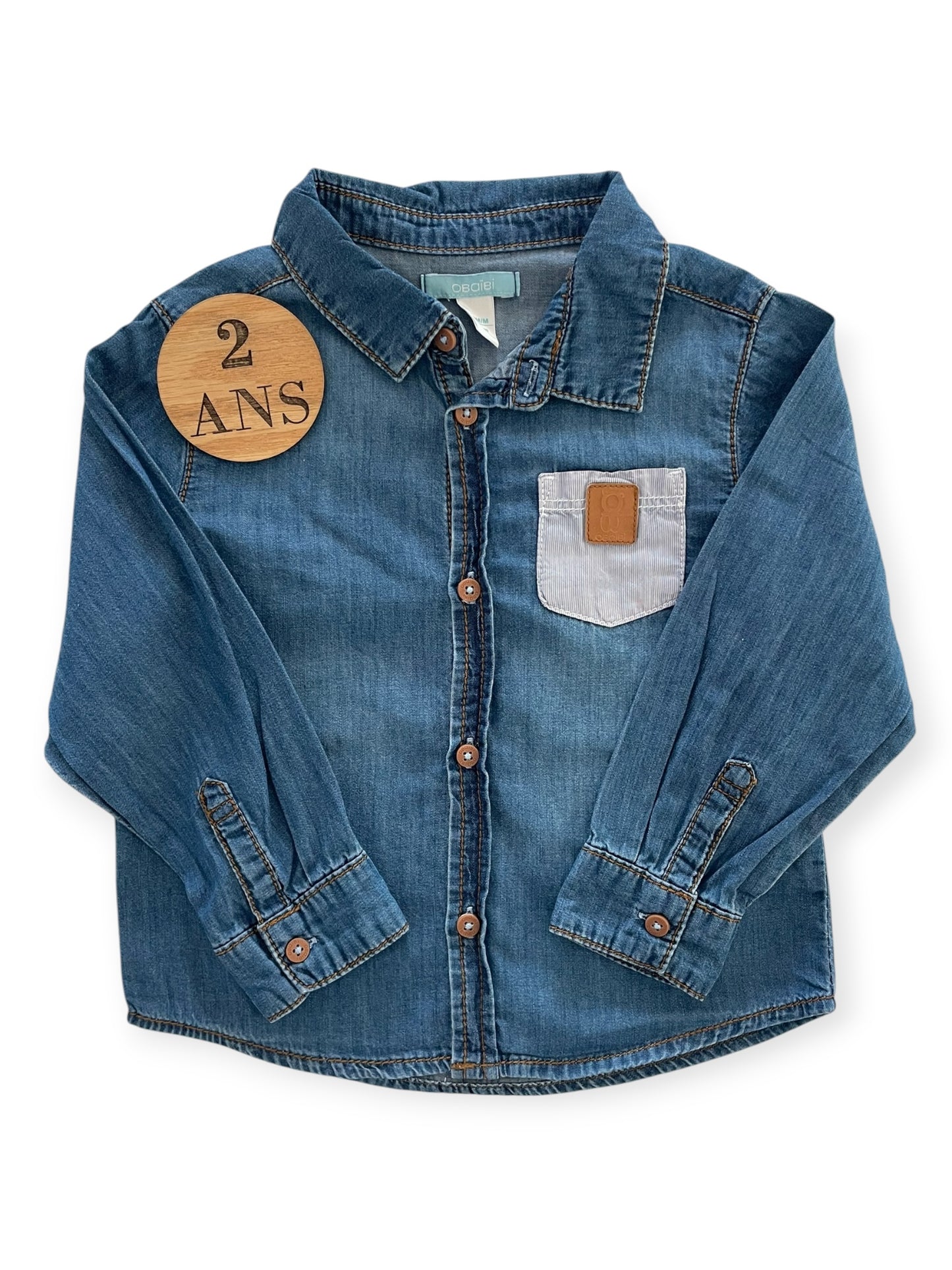 Chemise couleur jean, Obaïbi