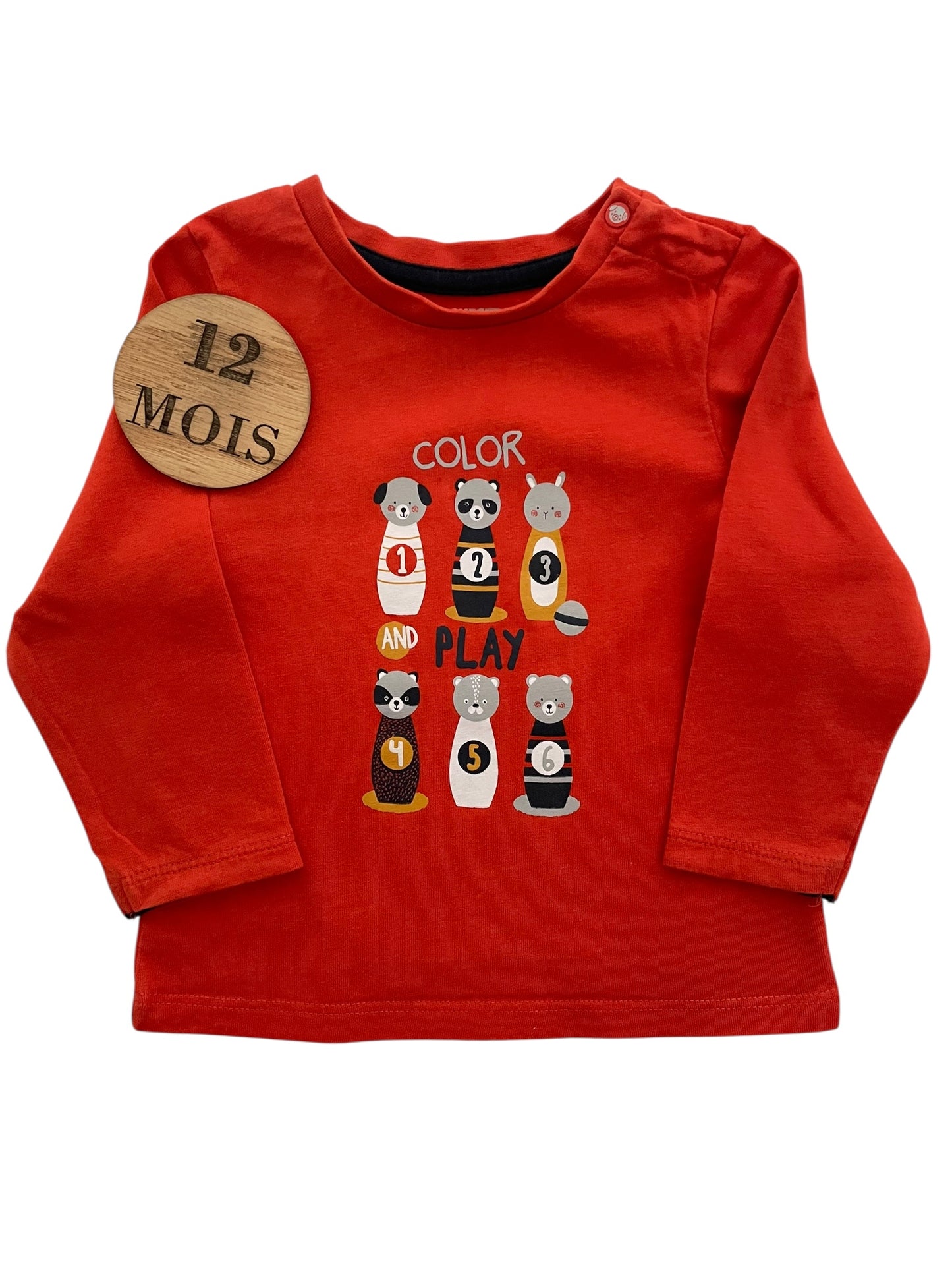 Tee-shirt rouge/ orangé, Orchestra