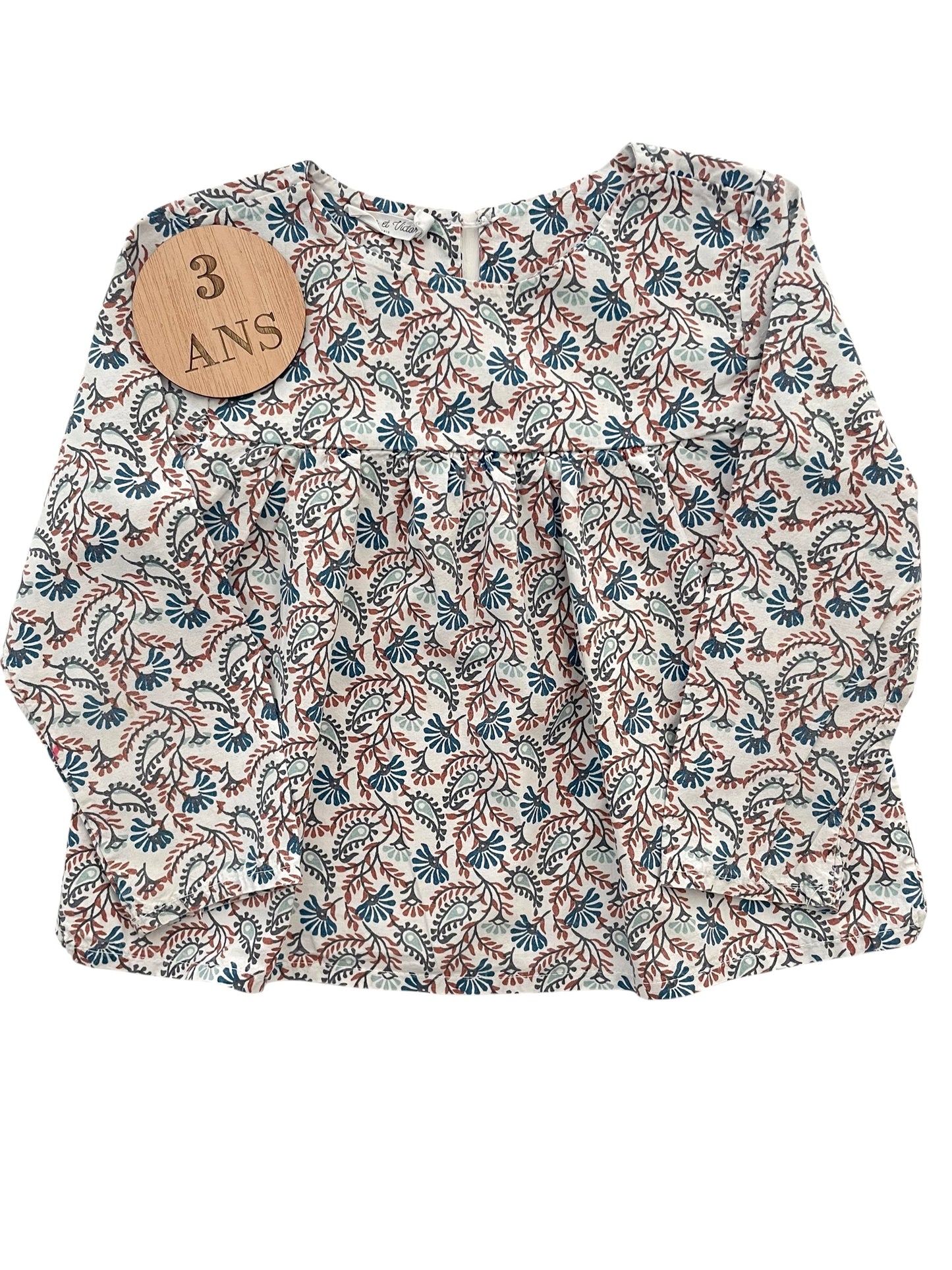 Blouse, feuillage, Éden et Victor