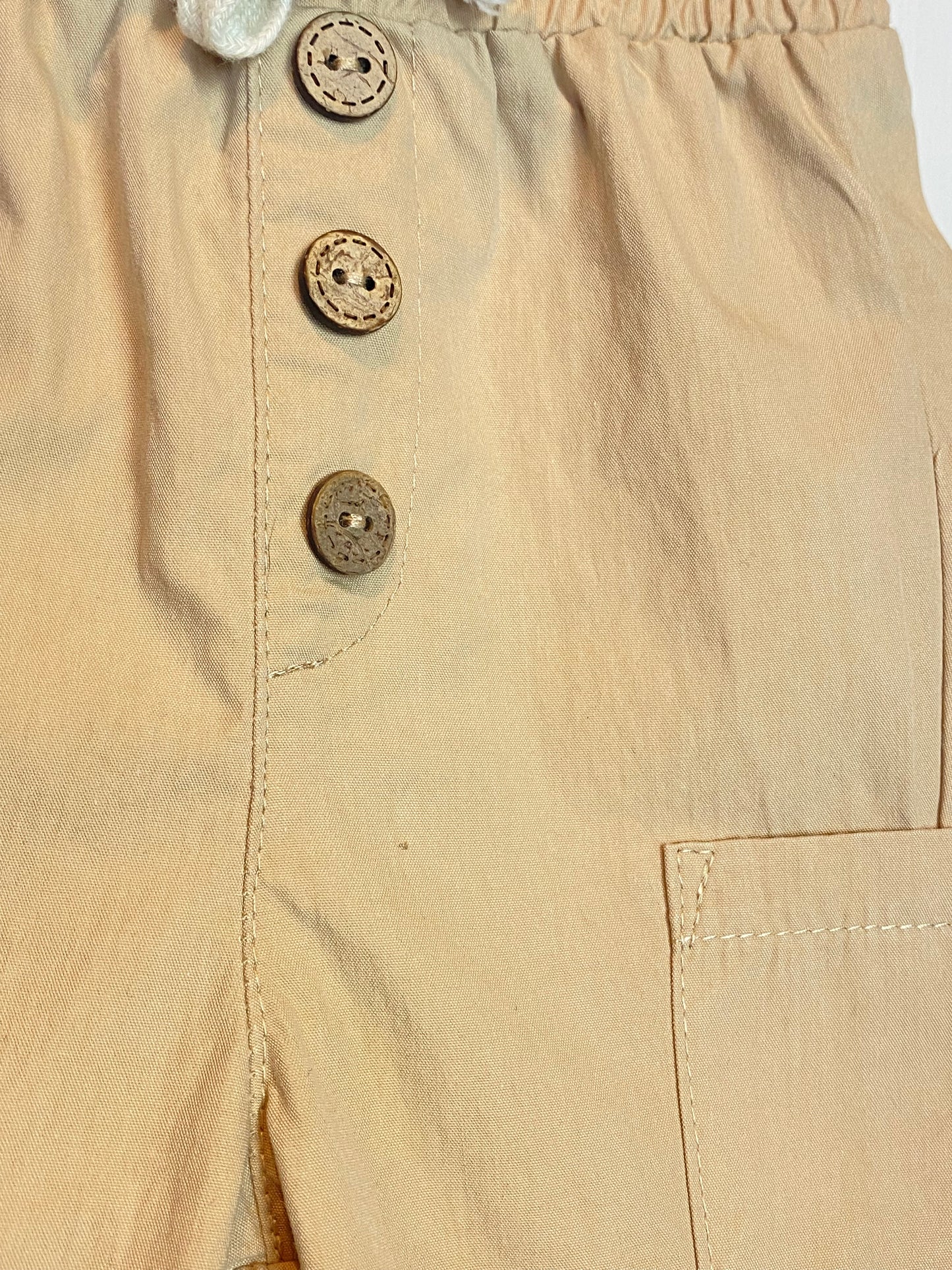 Pantalon en toile, beige, Kiabi