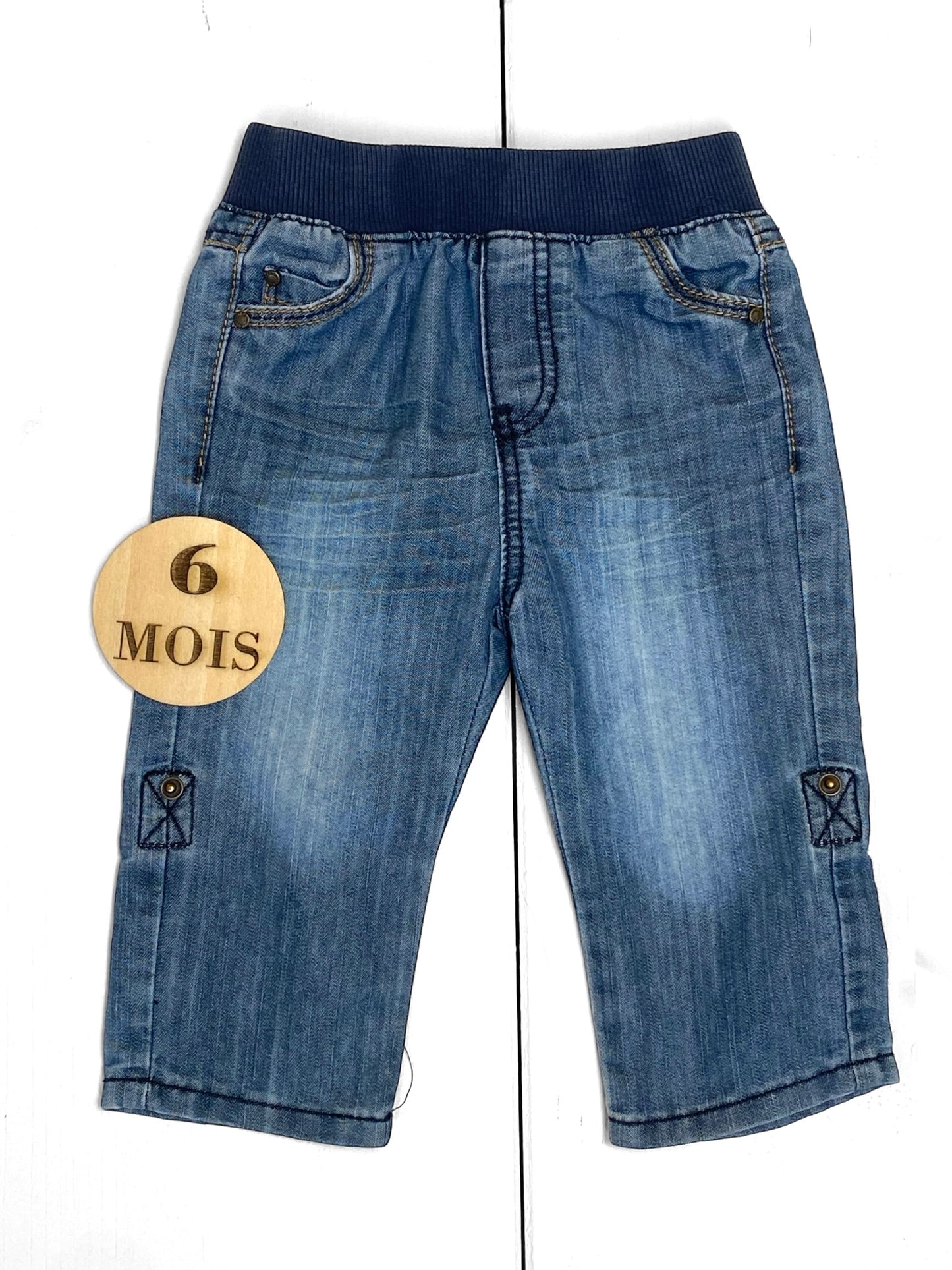 Jean souple, taille élastique, Obaïbi
