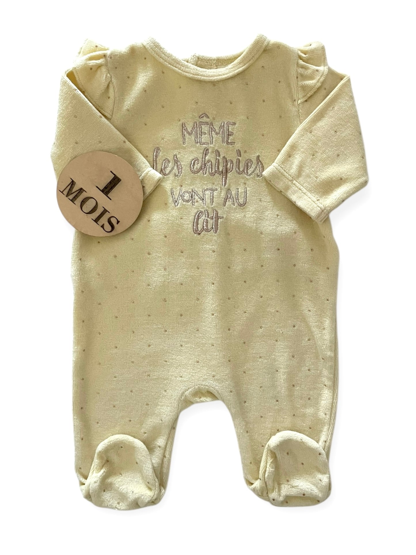 Pyjama velours, jaune, Gémo