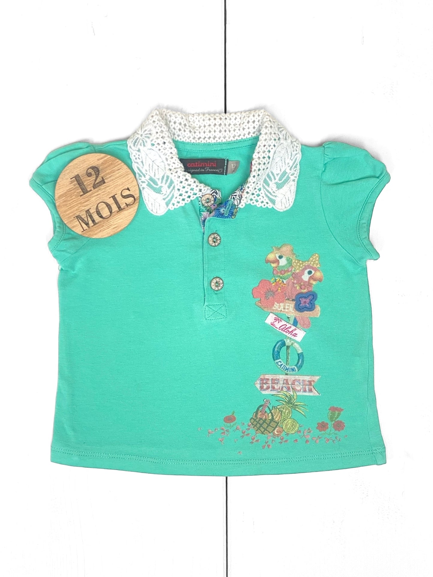 Tee-shirt vert, Catimini