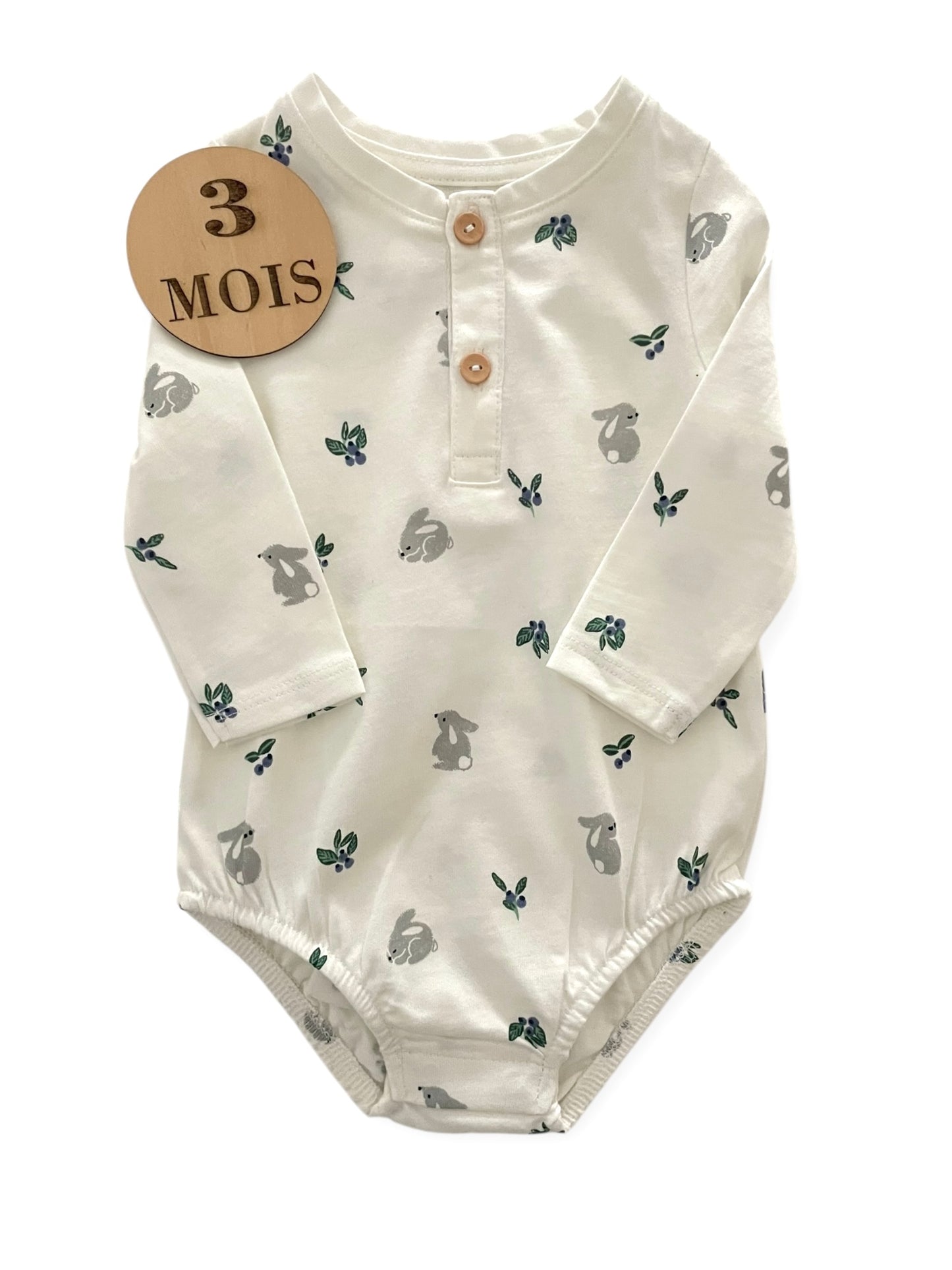 Body / tee-shirt, lapin, Kiabi