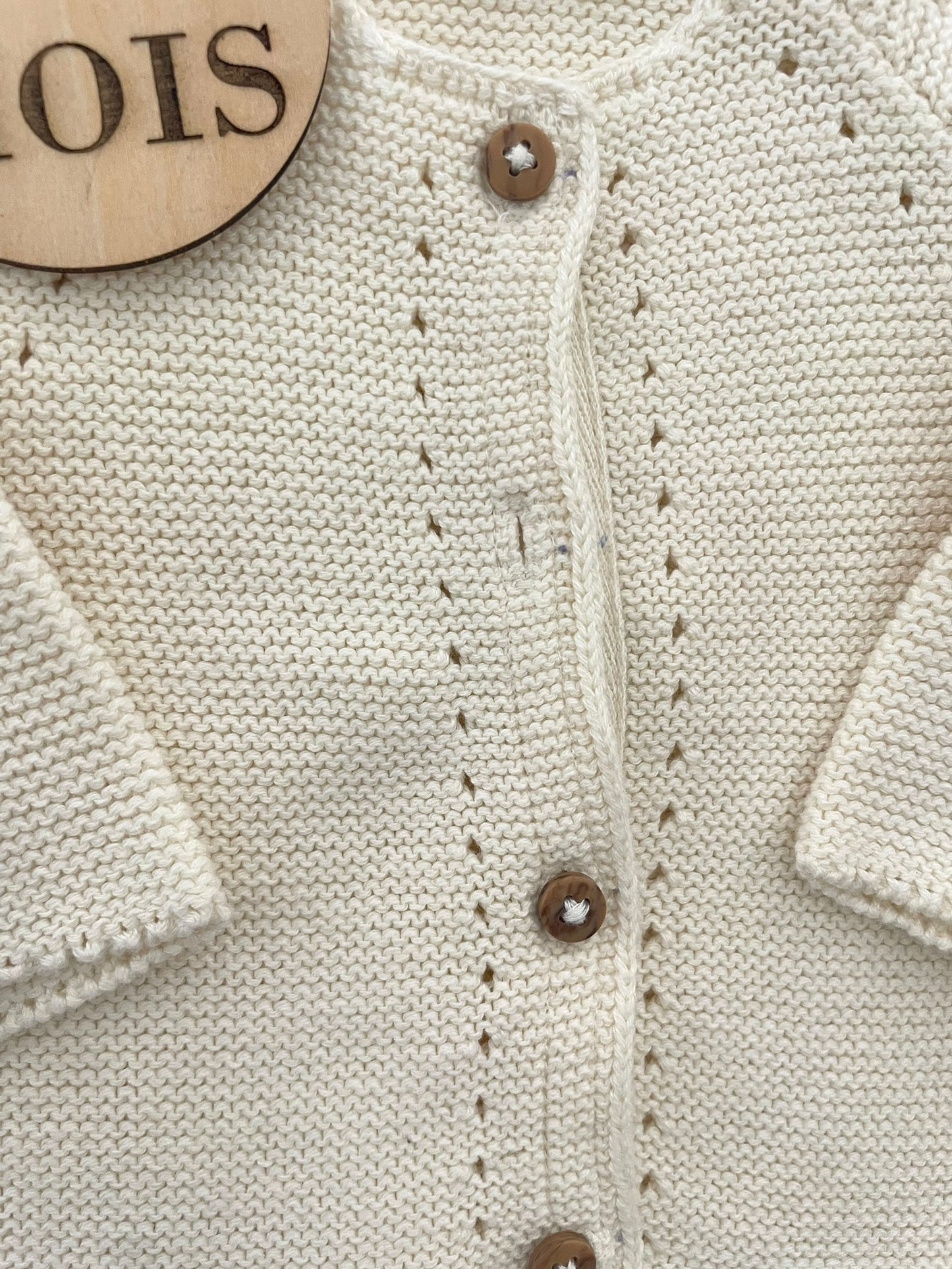 Gilet en mailles crème, TAO