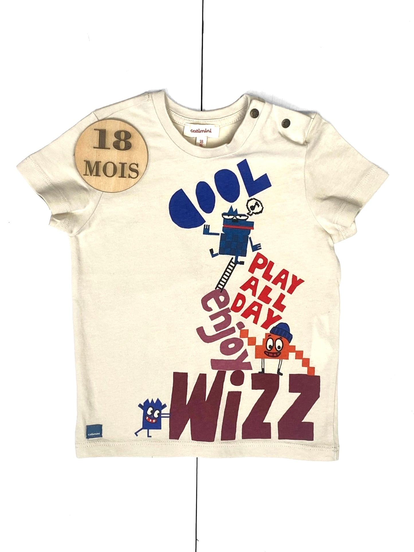 Tee-shirt écru, Catimini