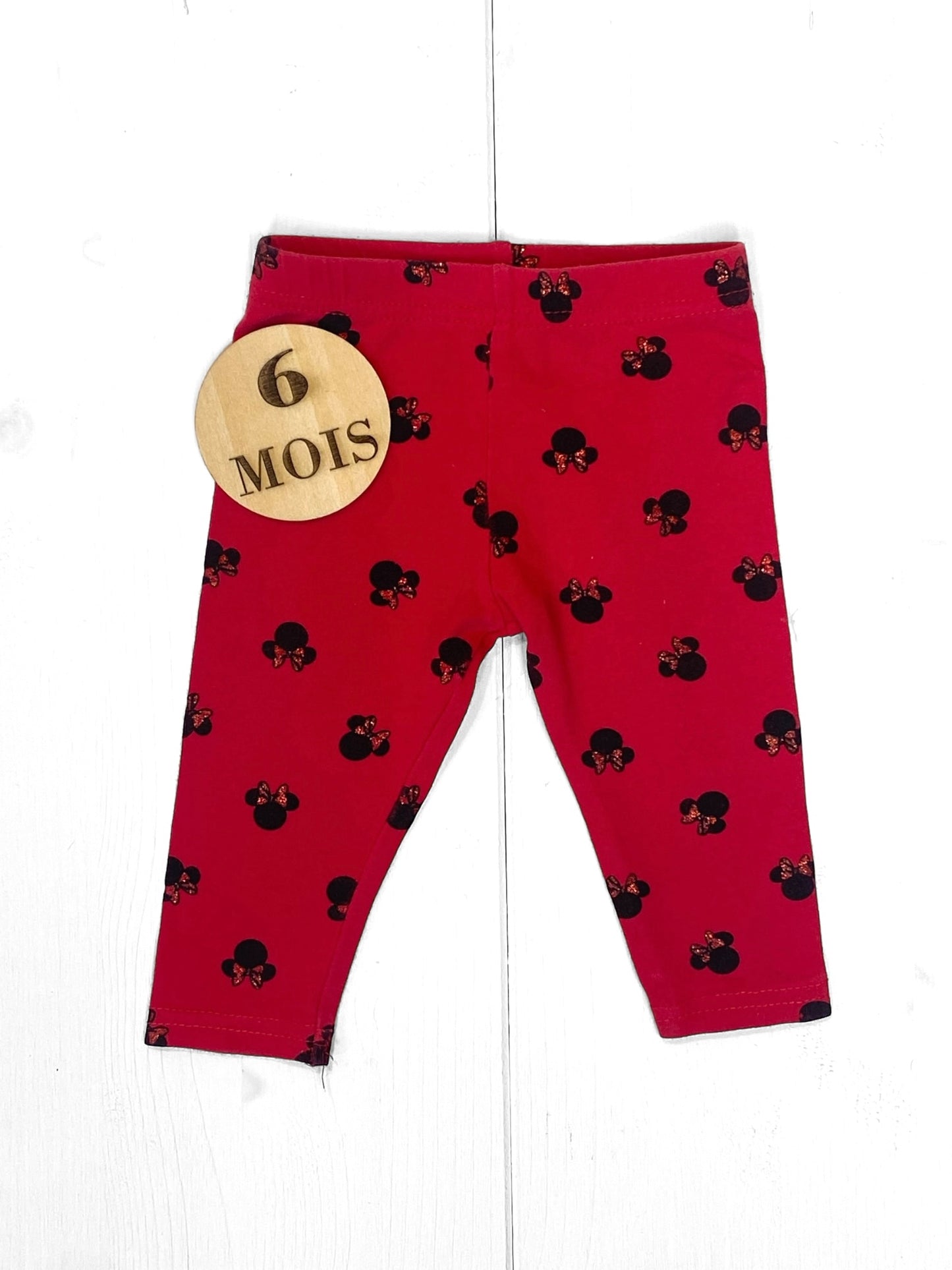 Legging rouge, Minnie, Primark