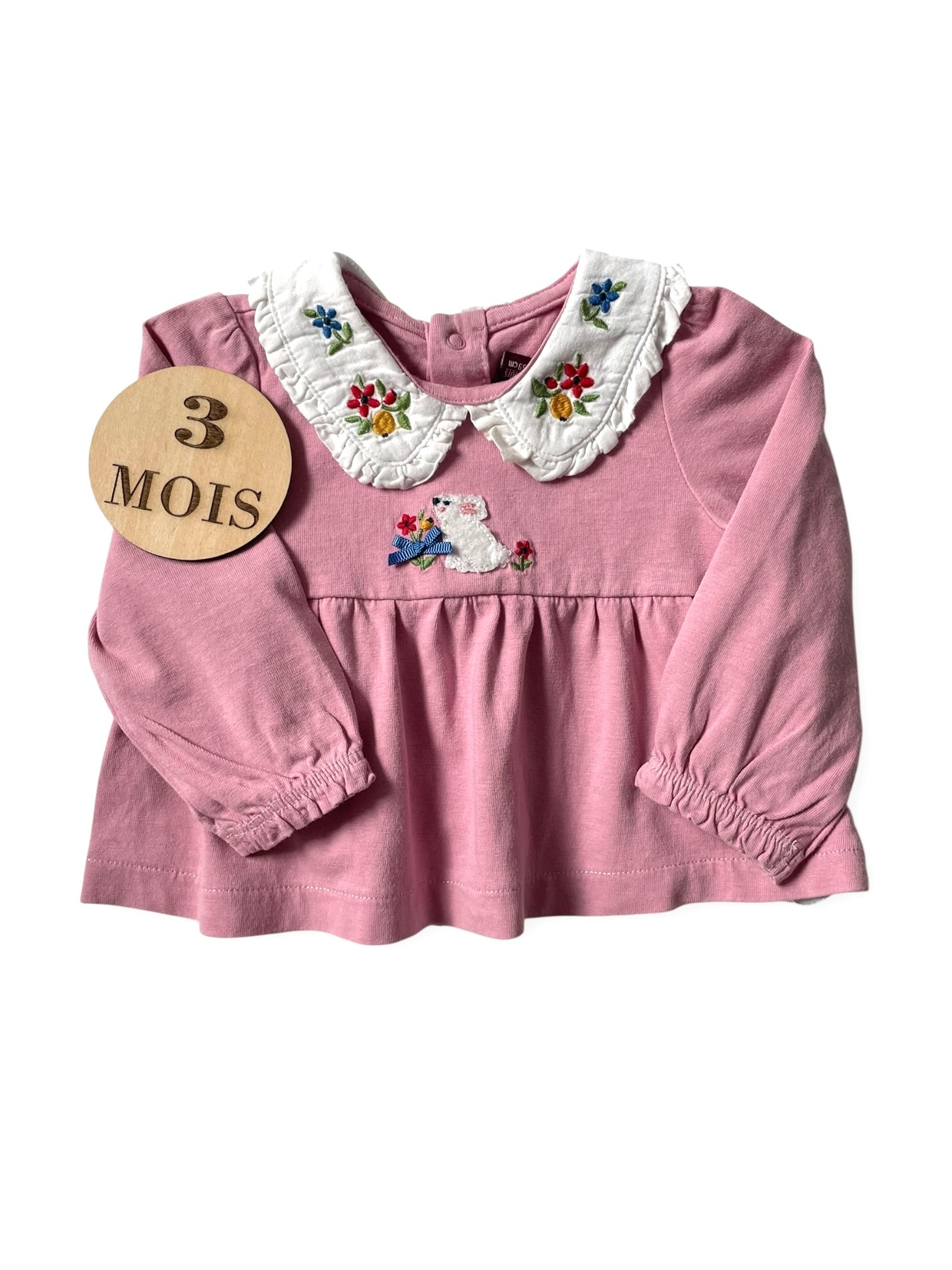 Blouse à col, rose, Sergent Major