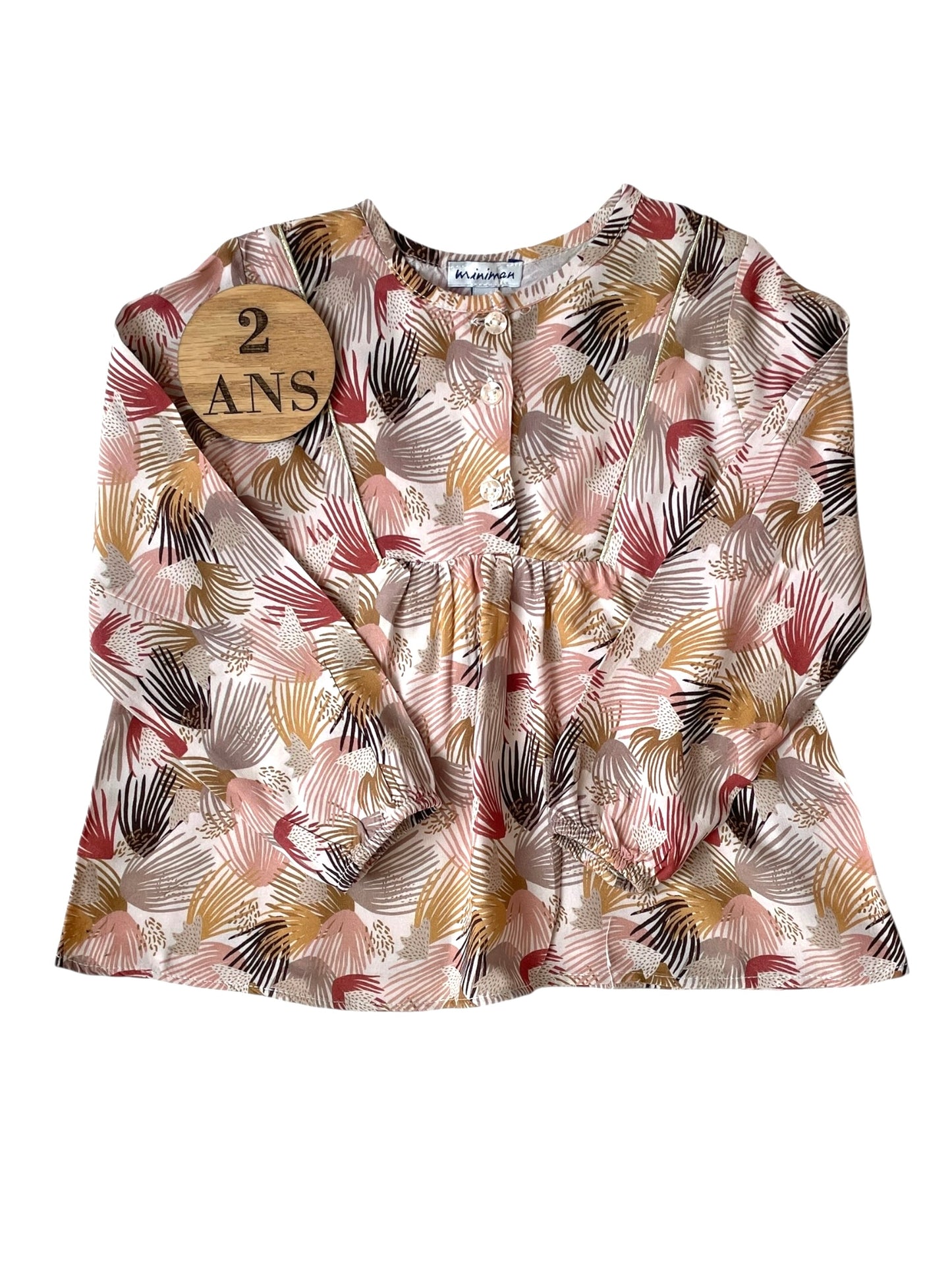 Blouse fluide, fleurie, Miniman