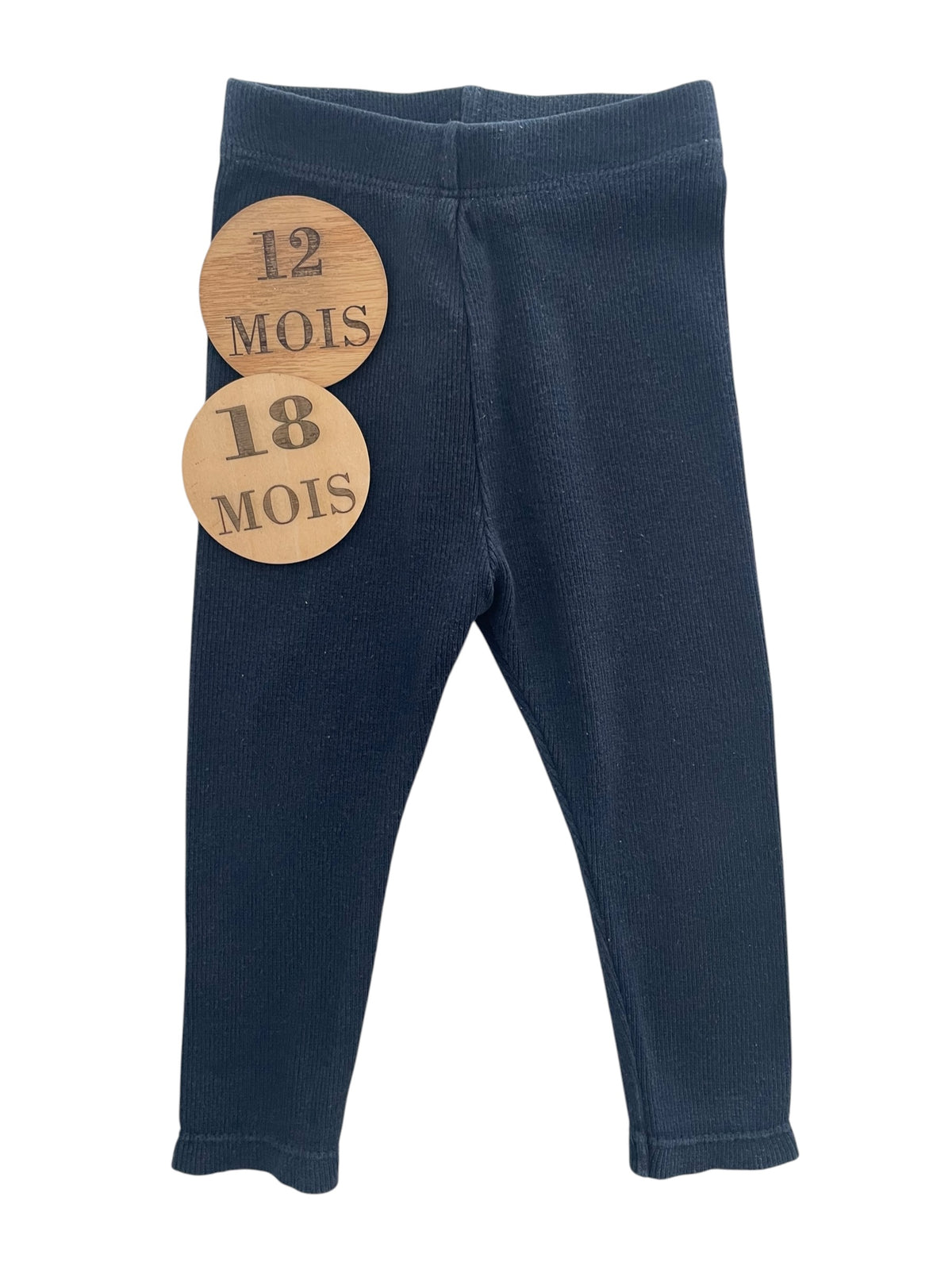 Legging côtelé bleu-nuit,Kiabi