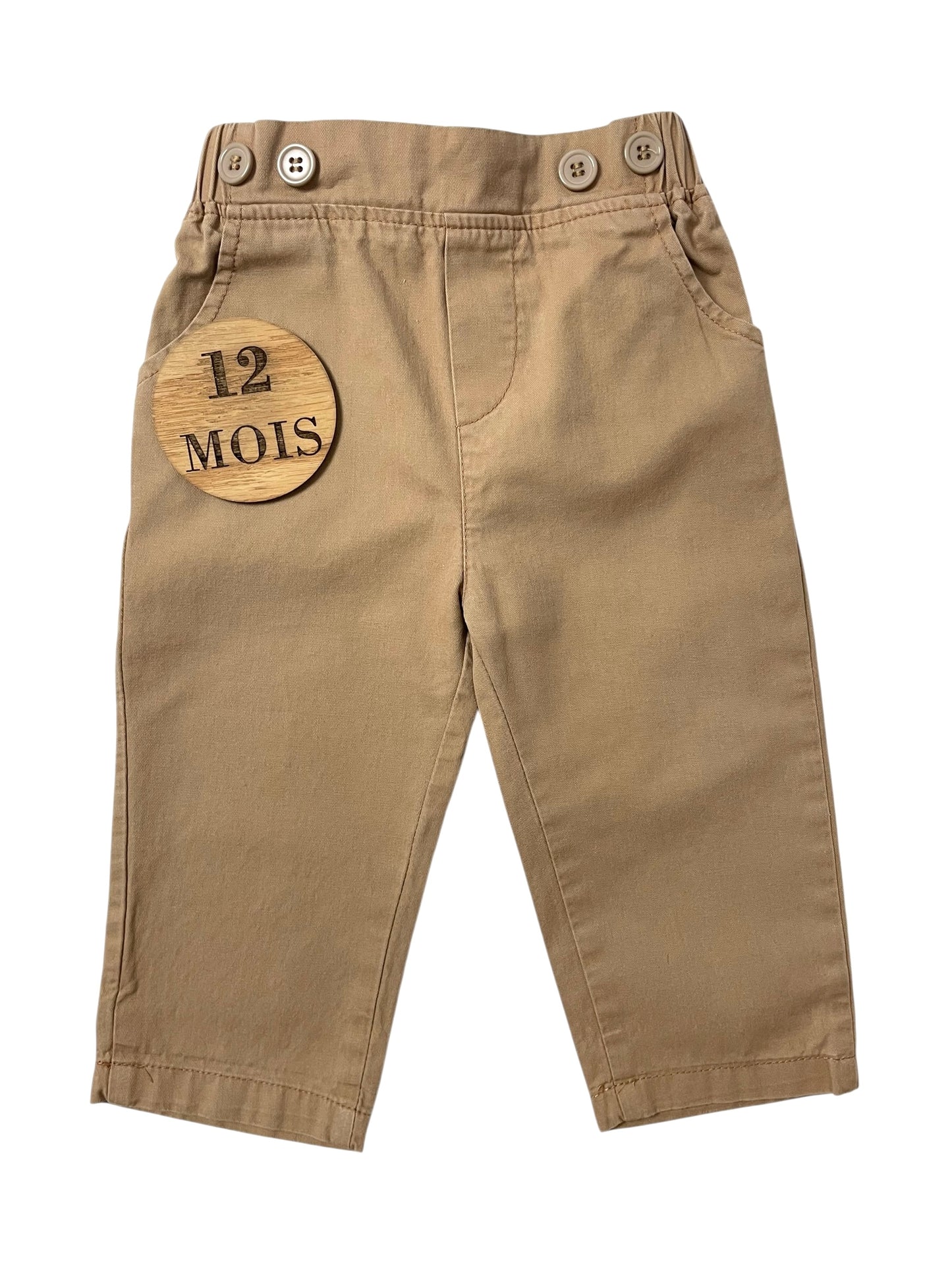 Pantalon en toile, marron-beige