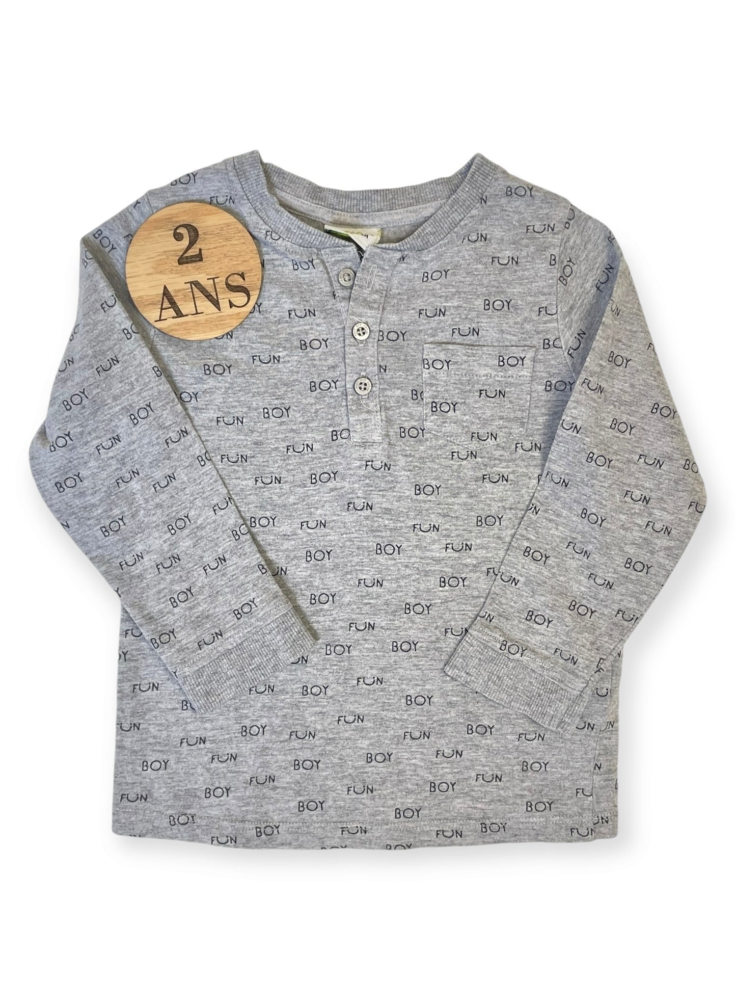 Tee-shirt gris, TAO