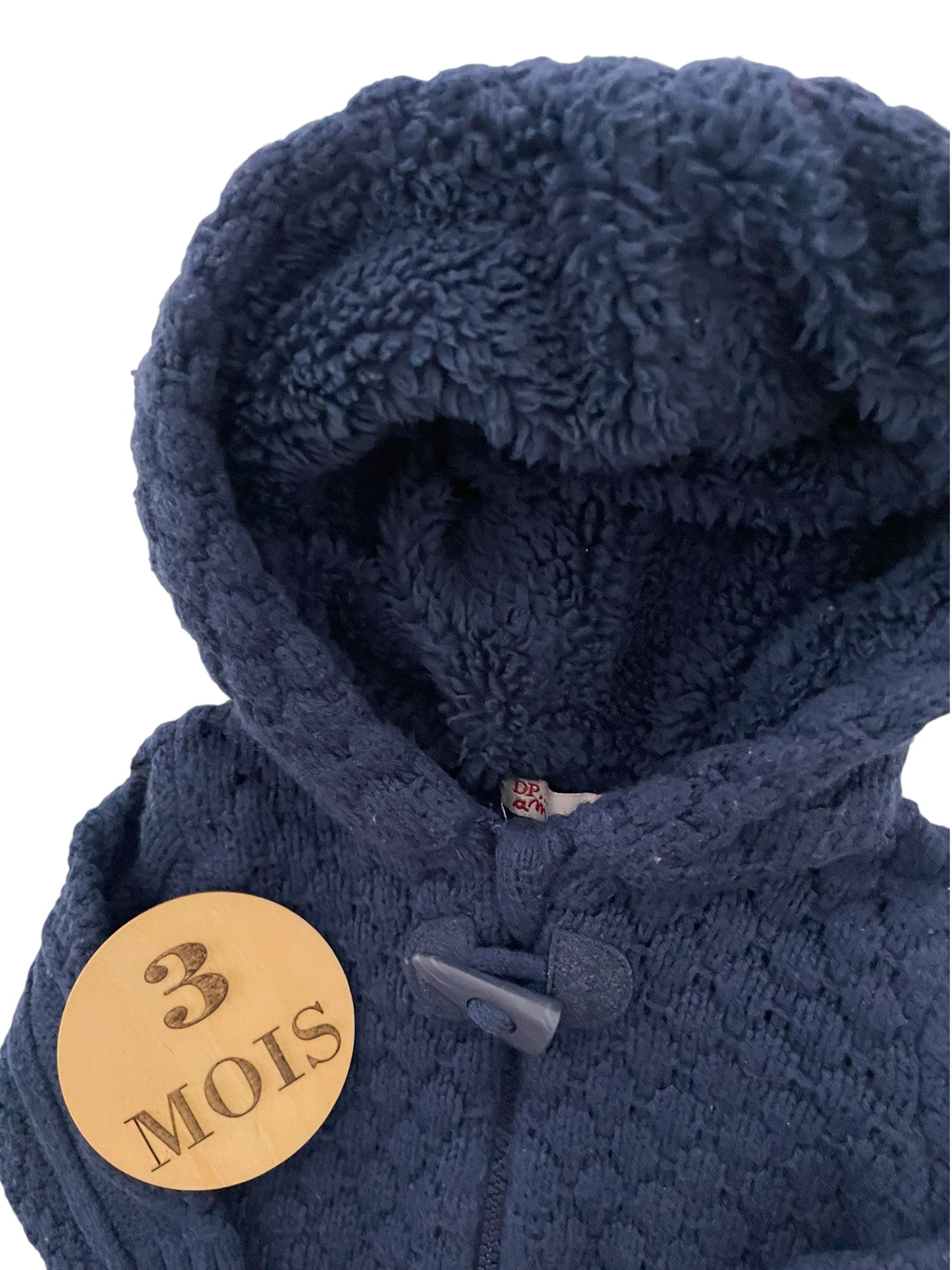 Gilet / veste en mailles, bleu-marine, DPAM