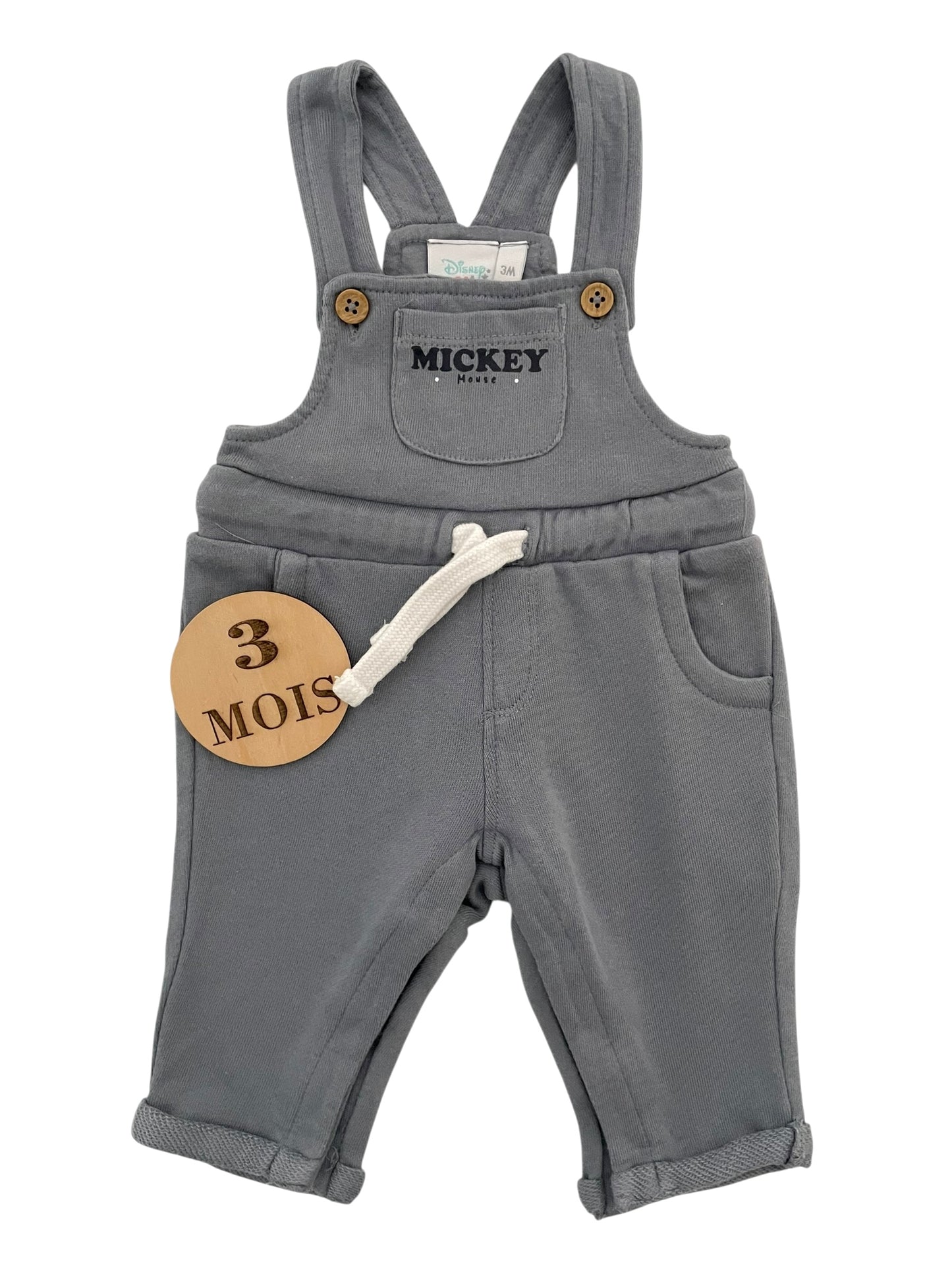 Salopette molleton, Mickey, Disney Baby