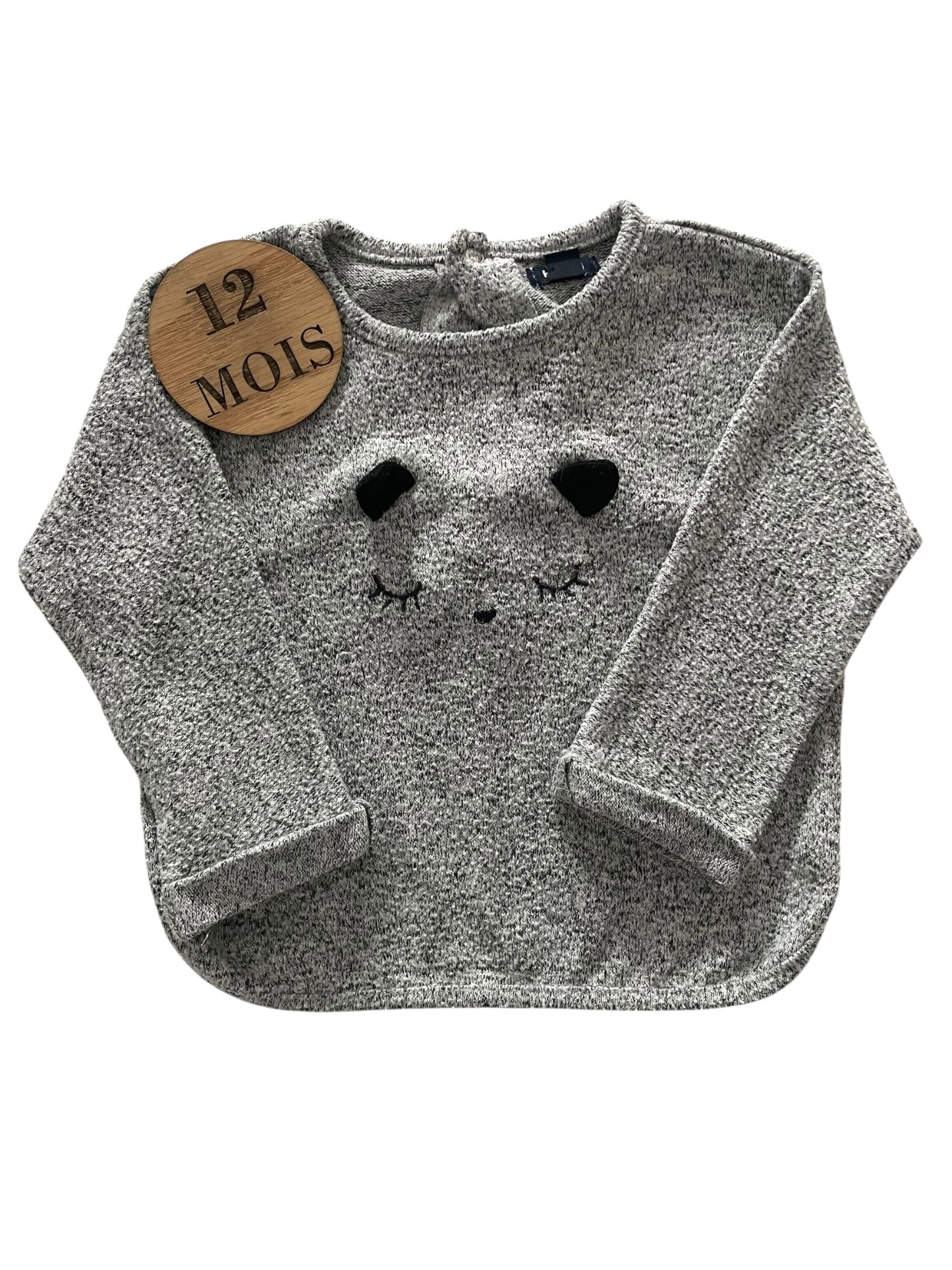 Pull fin, gris, Kiabi