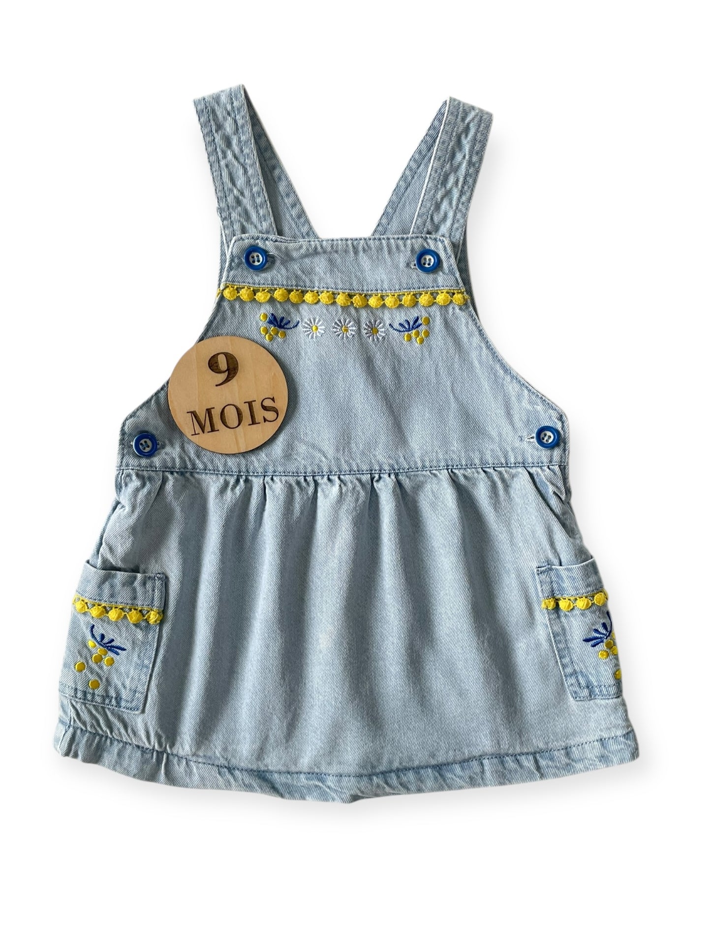 Robe en jean fleurie, Mots d’enfants
