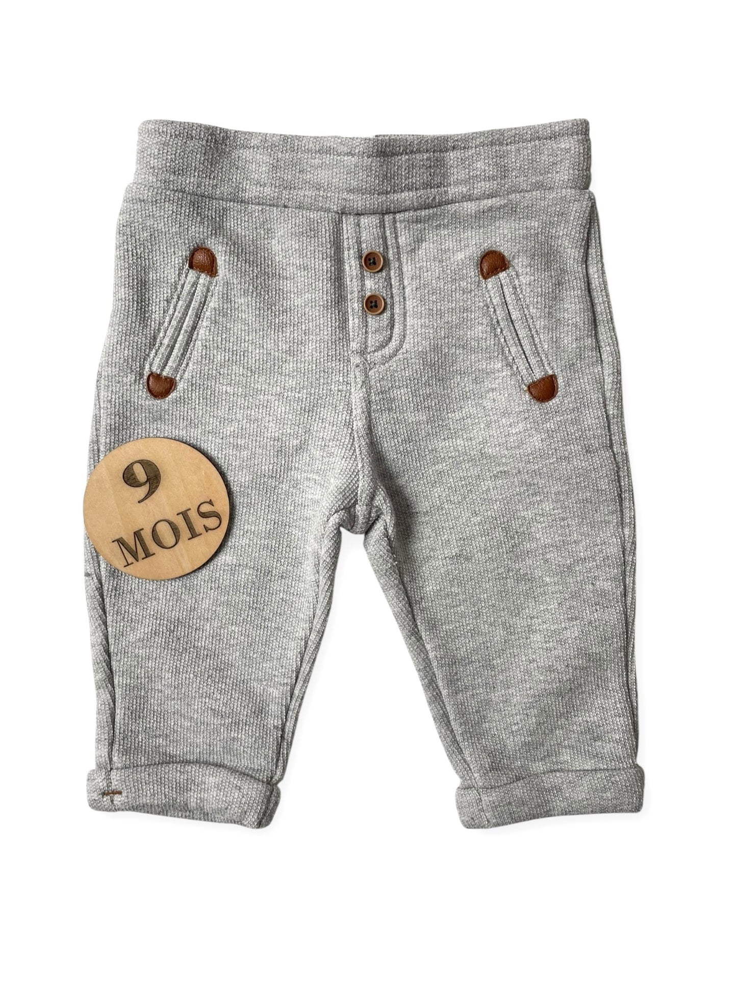 Pantalon épais, gris, Obaïbi