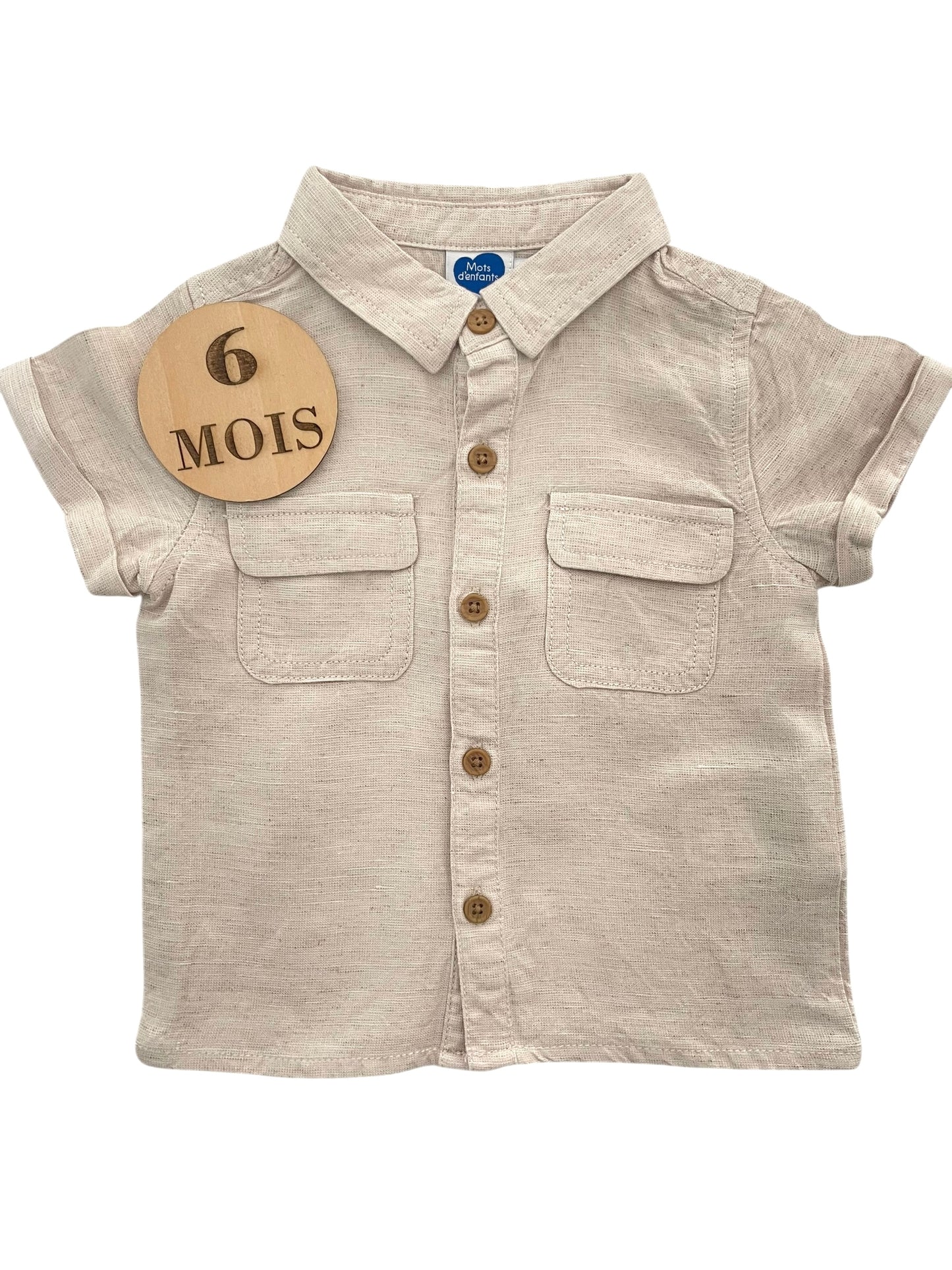Chemisette 45% lin, Mots d’enfants
