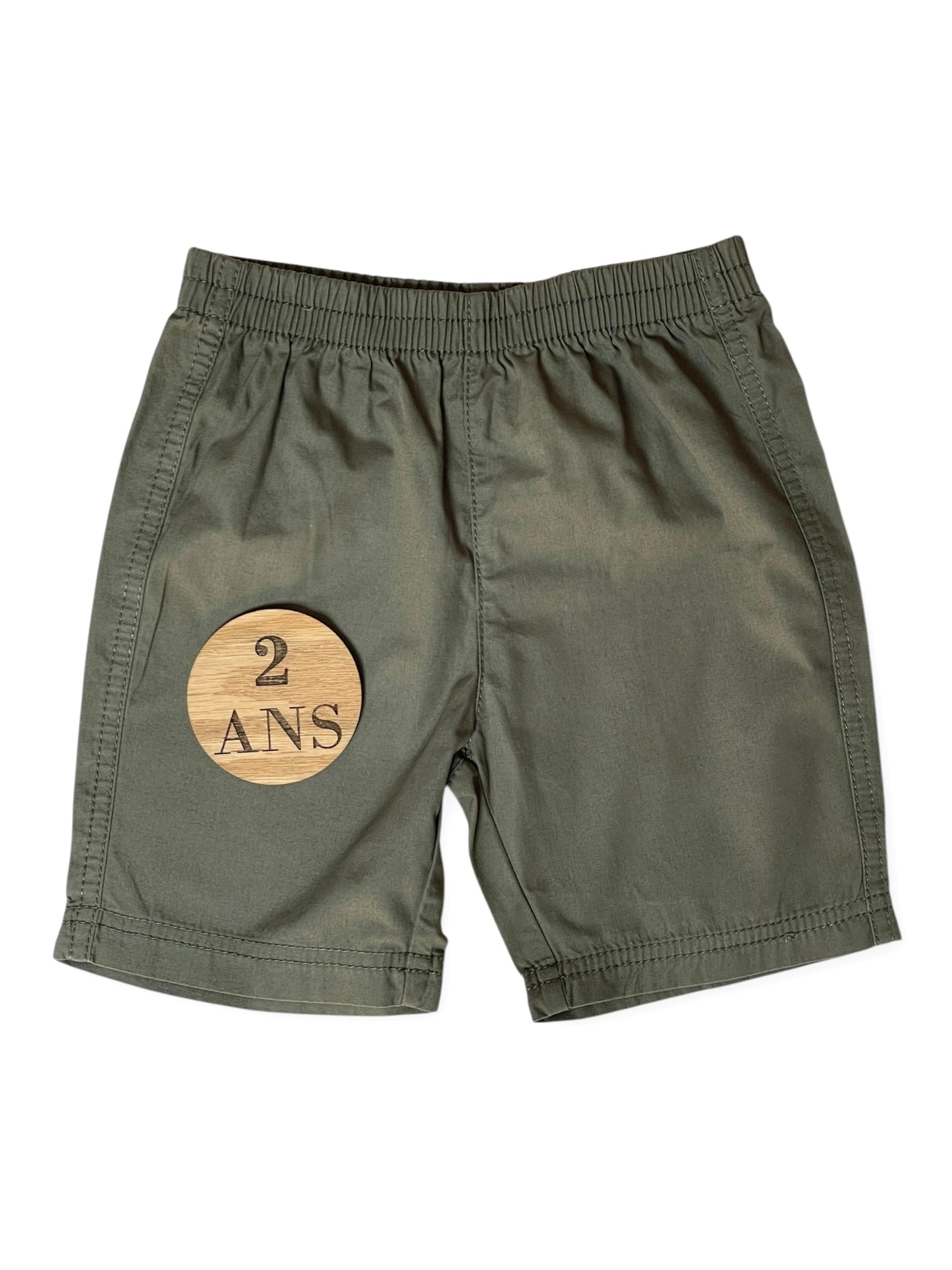 Short en toile kaki