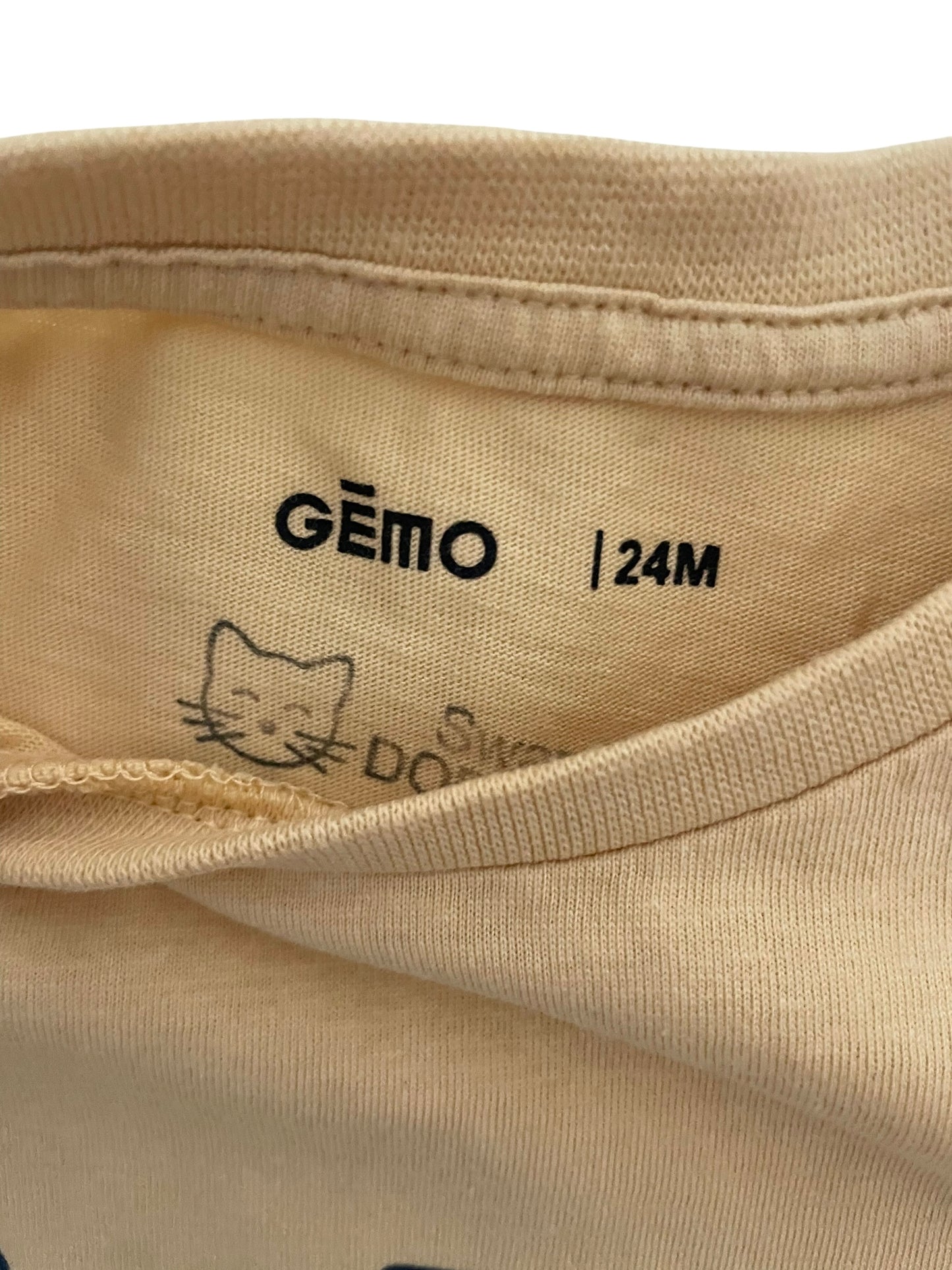 Tee-shirt, jaune pâle, Gémo