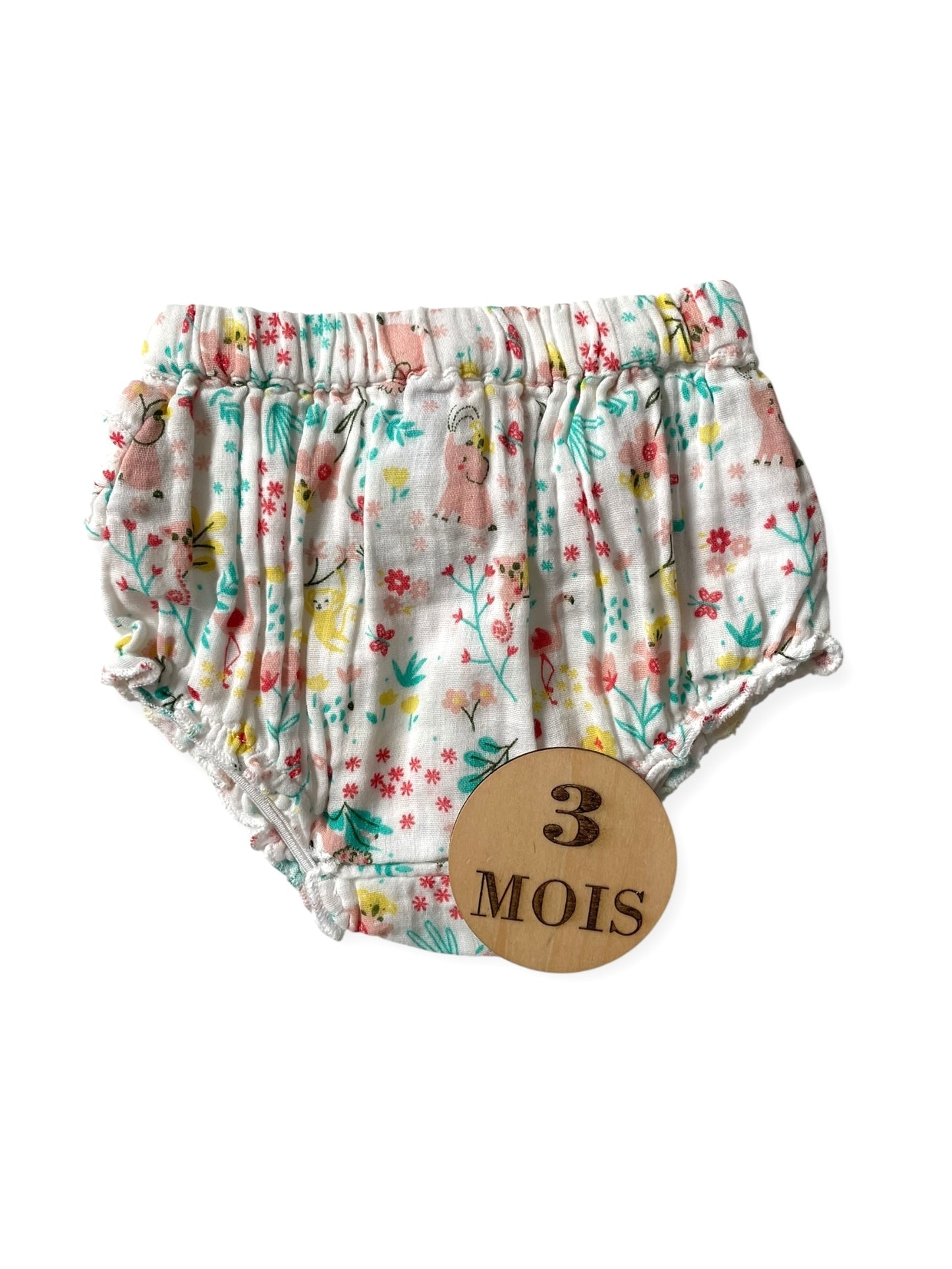 Bloomer fleuri, gaze de coton, Mots d’enfants