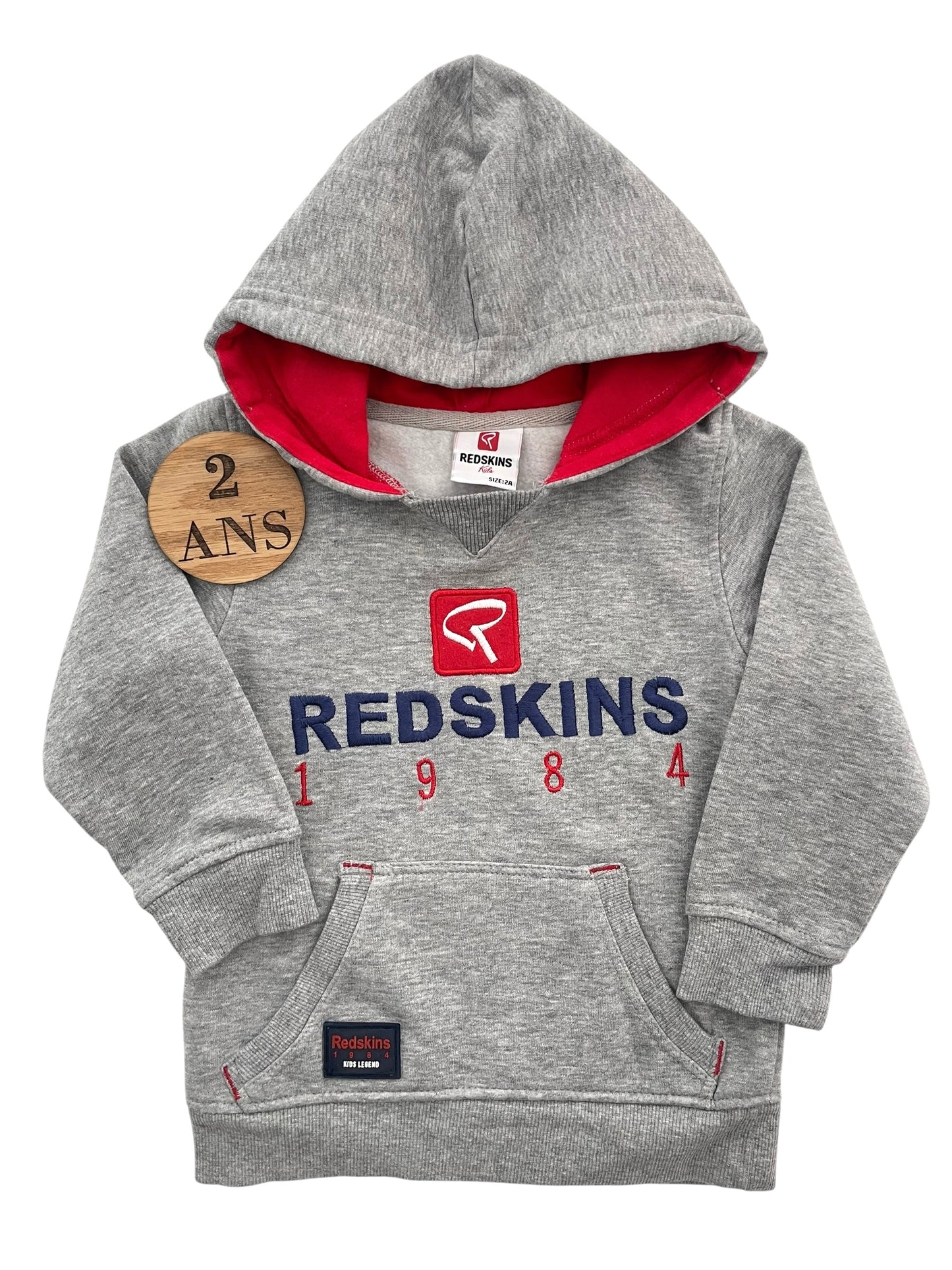 Sweat à capuche gris, Redskins