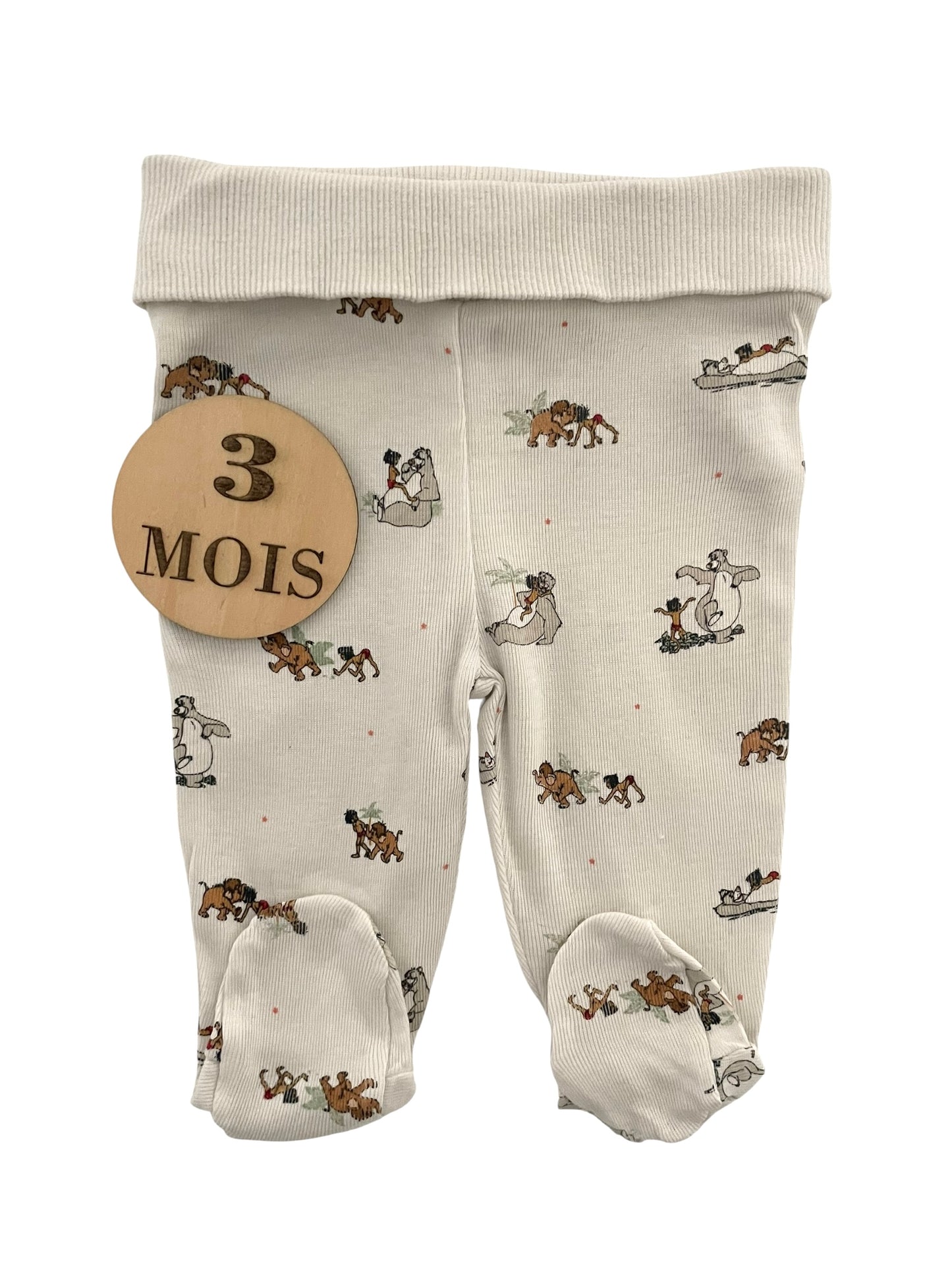 Legging à pieds, écru, moogli