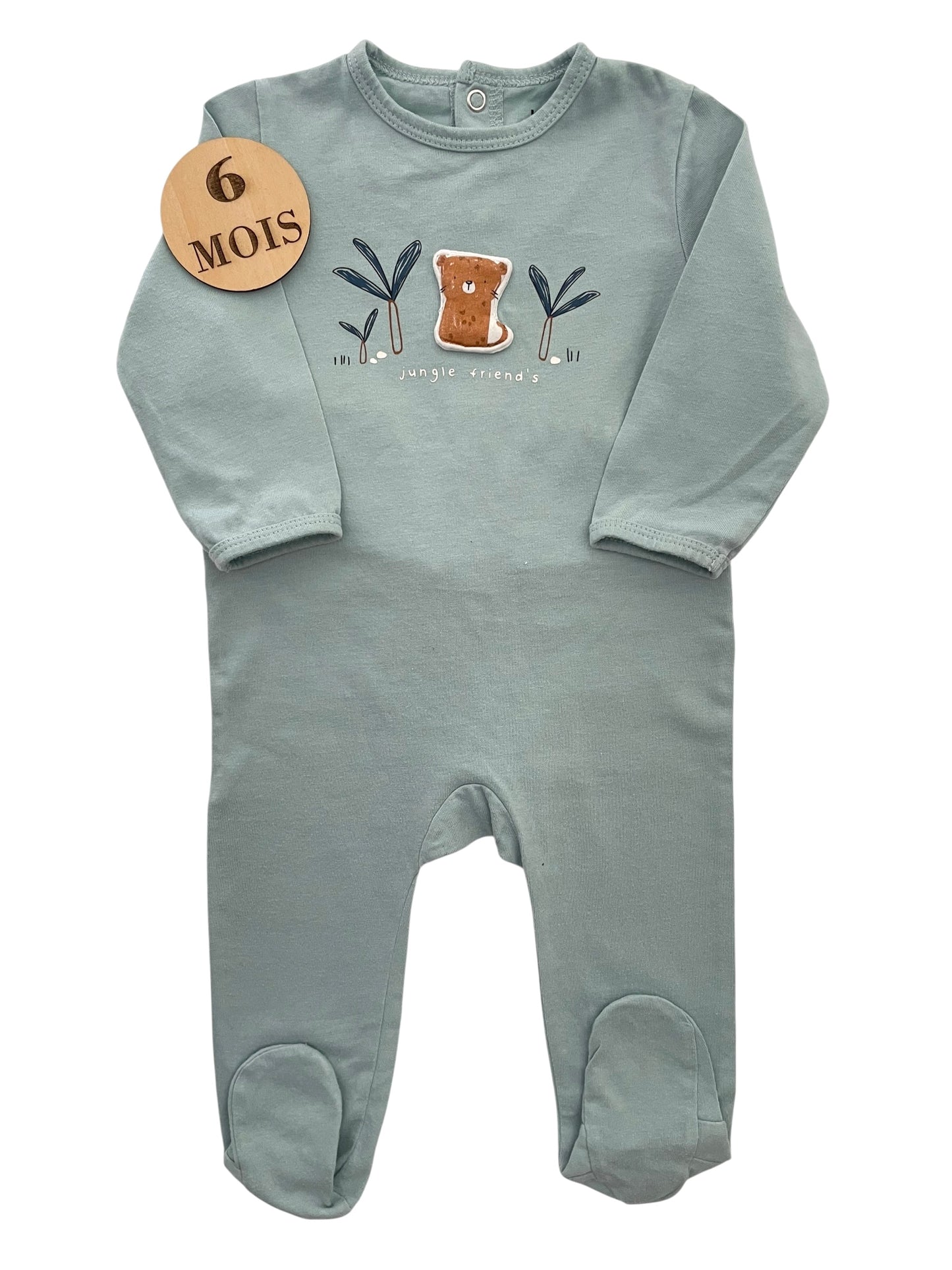 Pyjama coton bleu clair, Kiabi