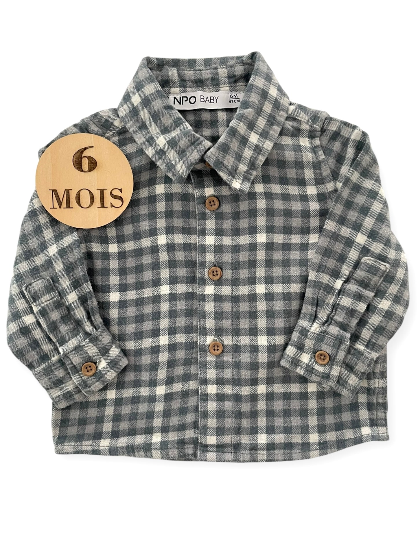 Chemise grise à carreaux, NPO