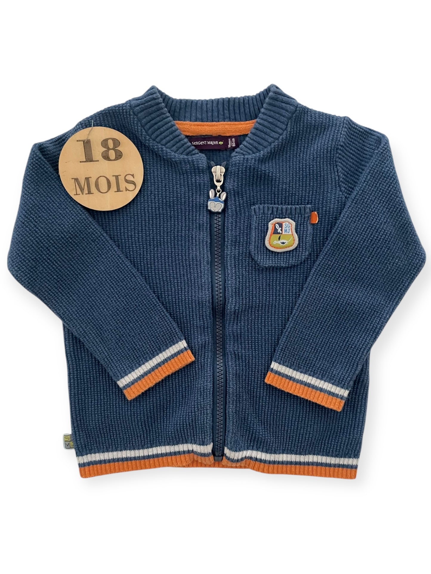 Gilet bleu-marine, Sergent Major