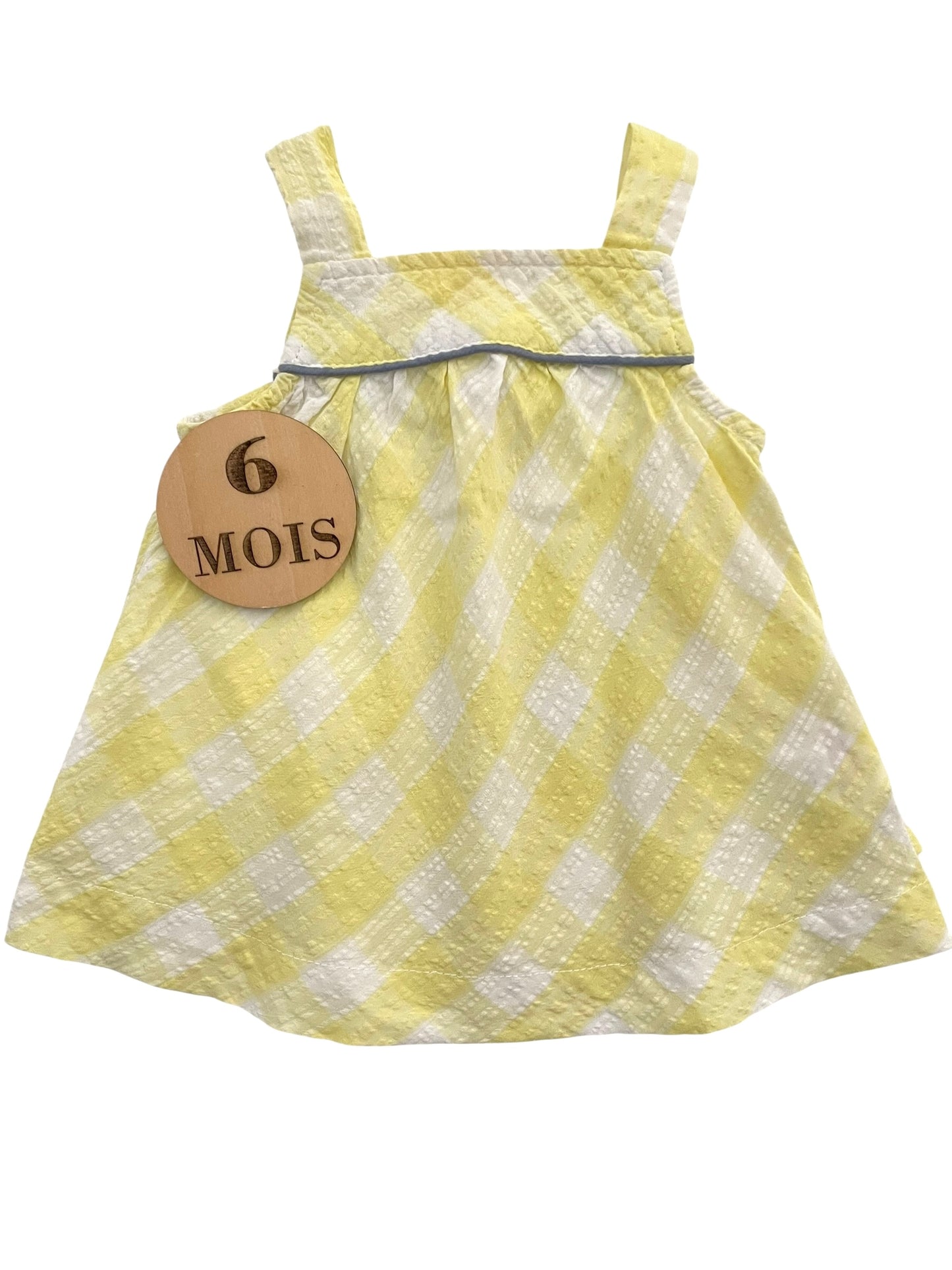 Blouse jaune et blanche, Obaïbi