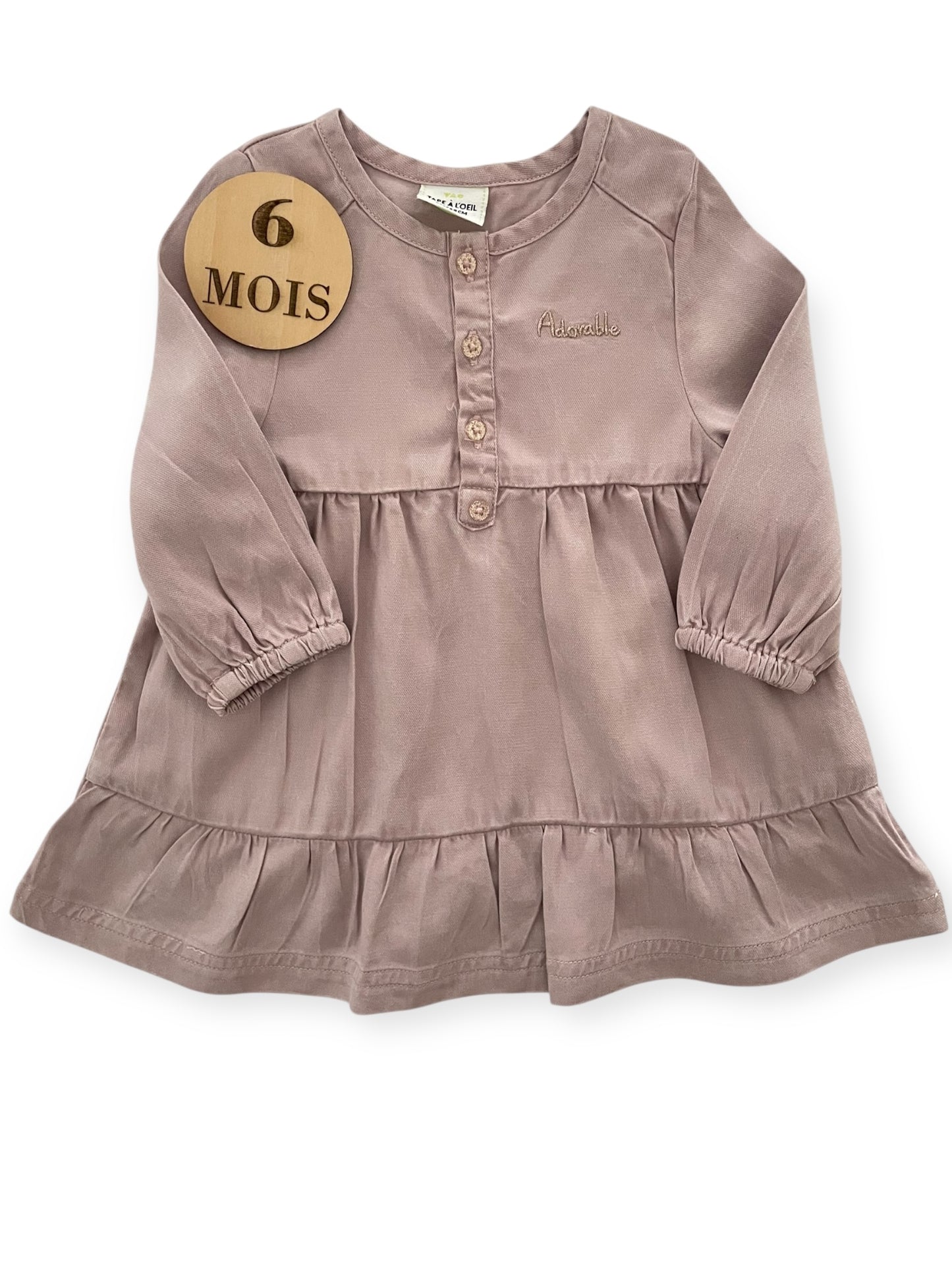 Robe effet jean, gris/violet, TAO