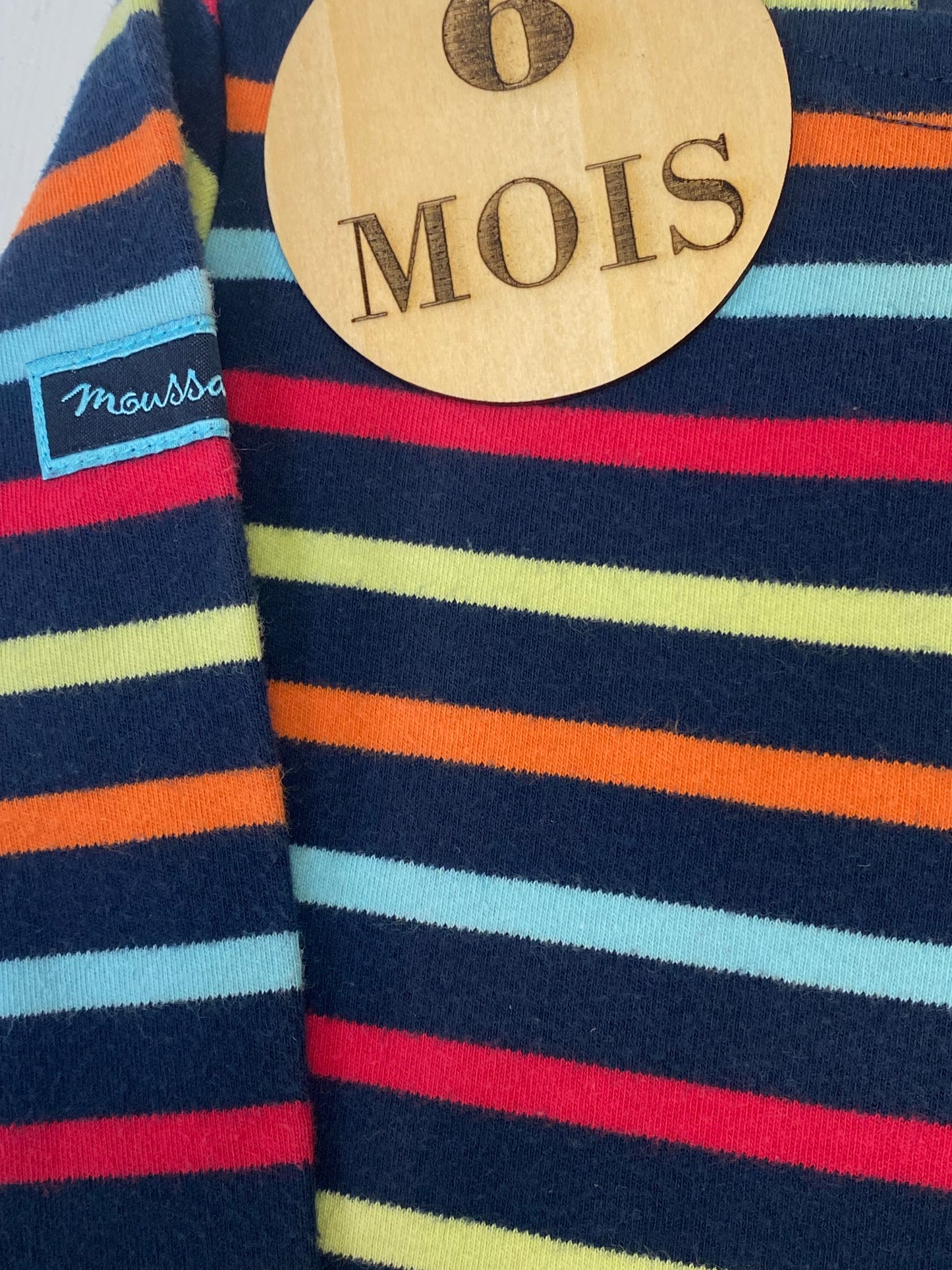 Tee-shirt épais à rayures, Moussaillon