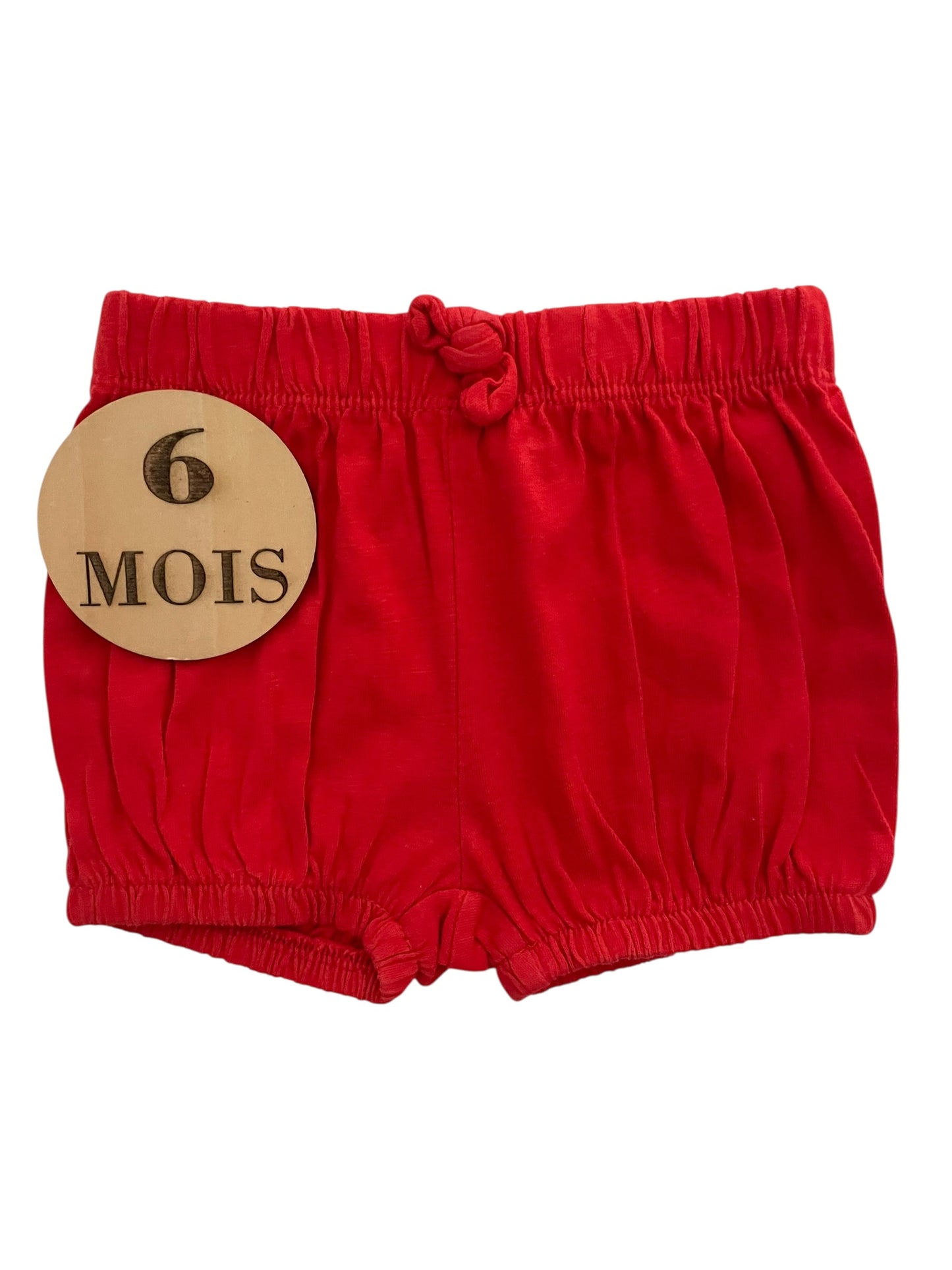 Short en coton rouge, Kiabi