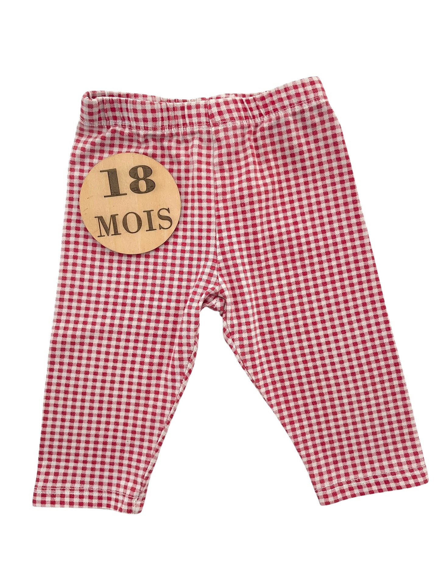 Legging court vichy rouge, Fagottino