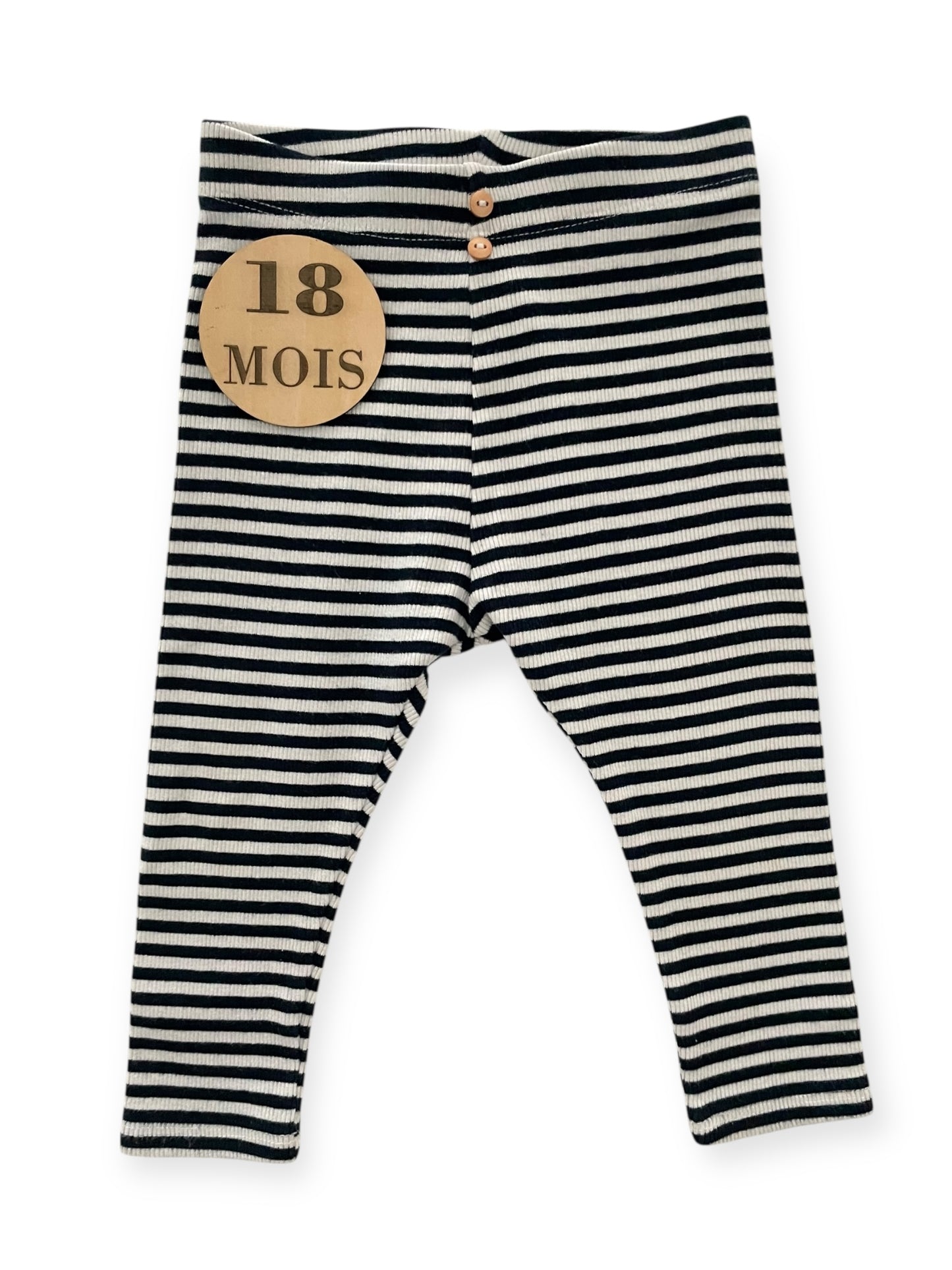 Legging côtelé, rayé, stretch, Kiabi